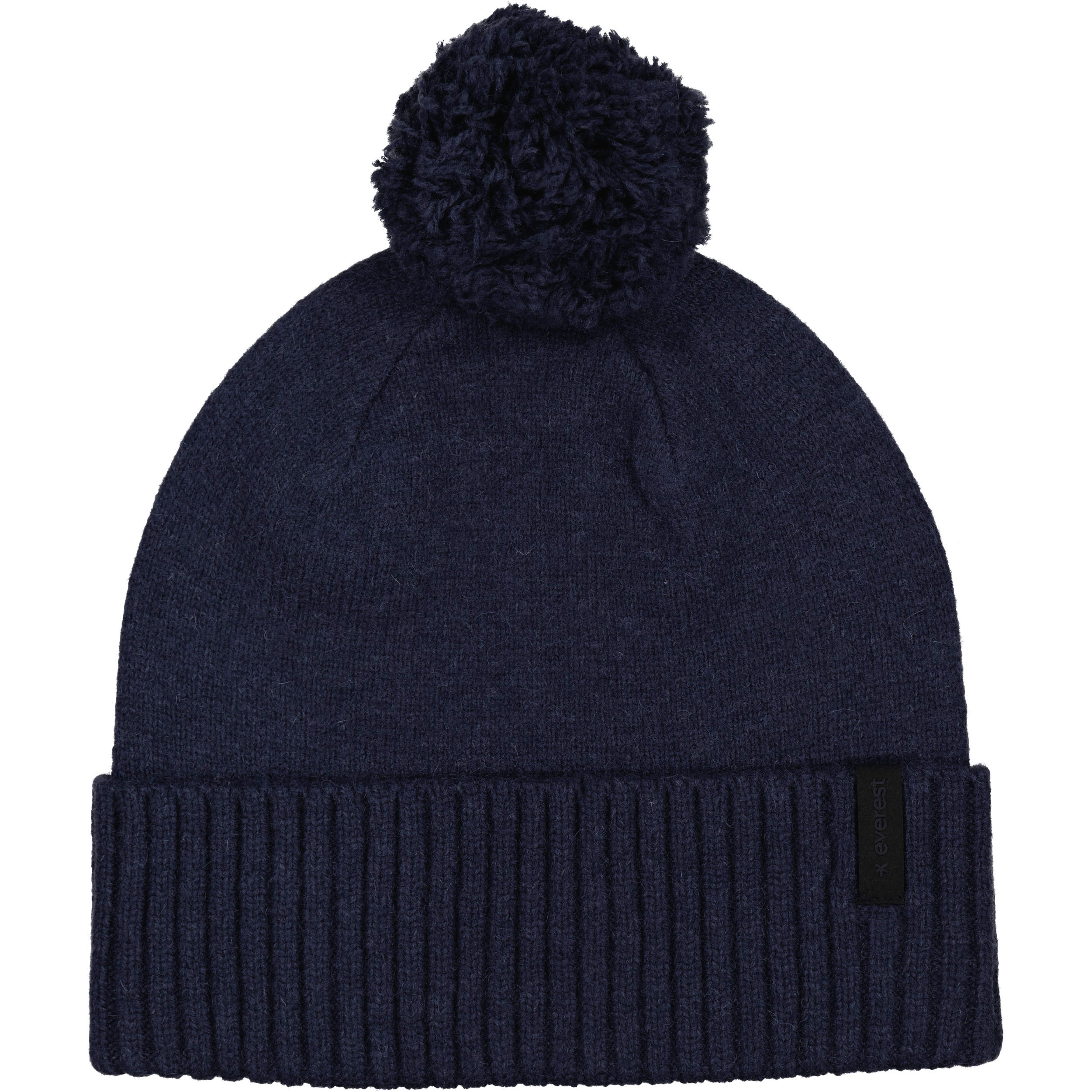 CZAPKA Z WEŁNY Z POMPONEM GRANATOWA Everest Czapka