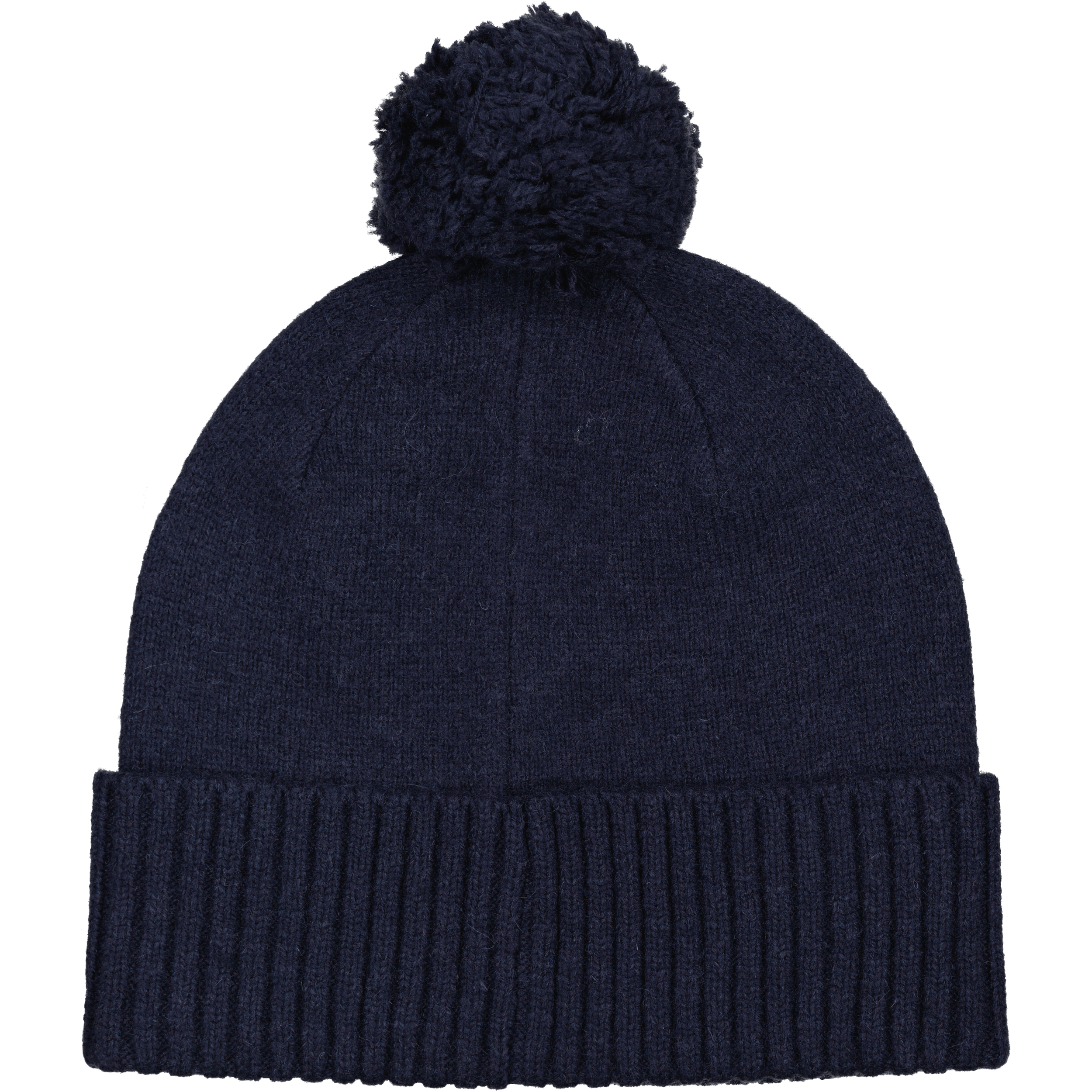 CZAPKA Z WEŁNY Z POMPONEM GRANATOWA Everest Czapka