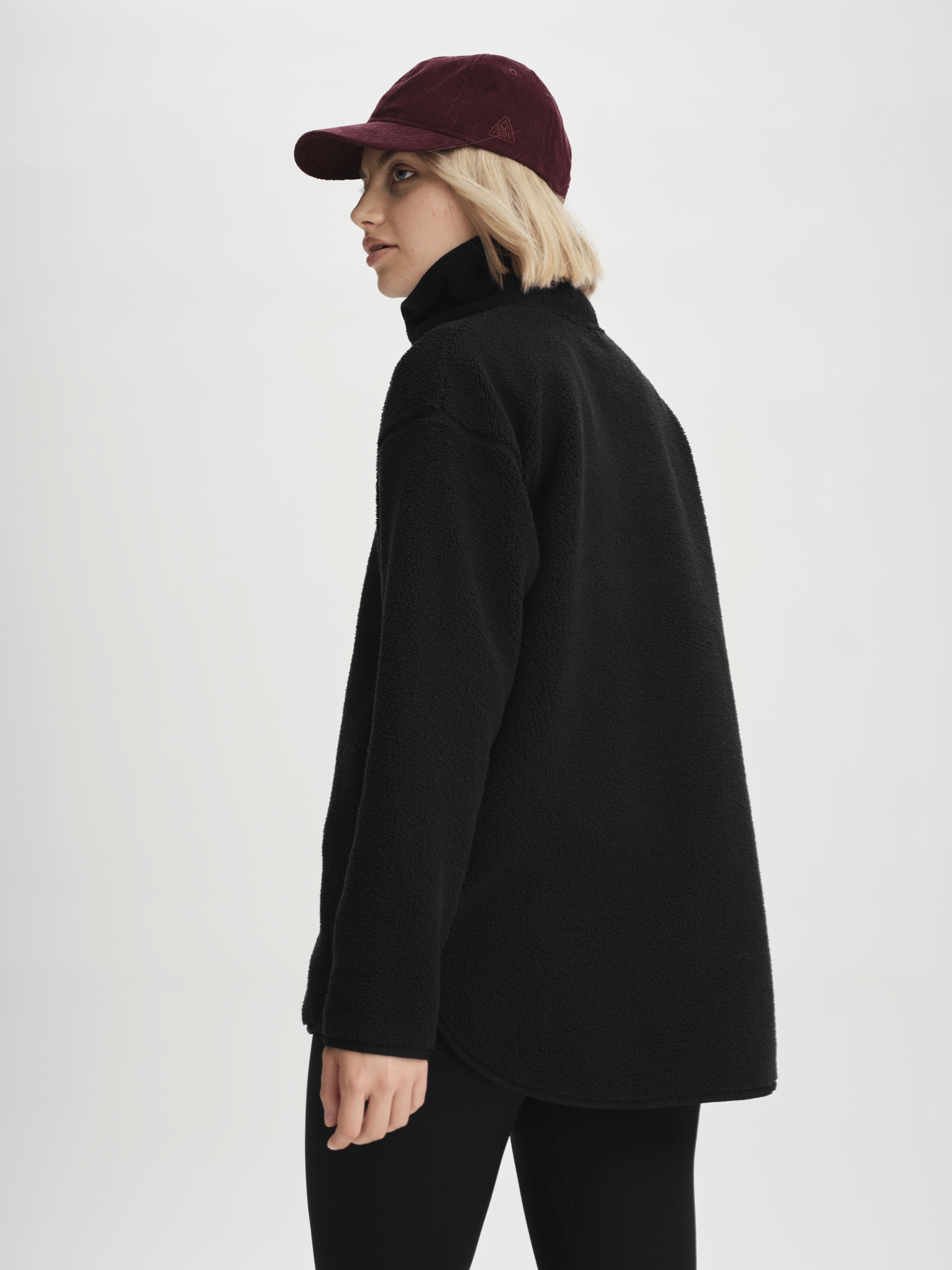 IMJA PILE HALFZIP BLACK Everest Second Layer