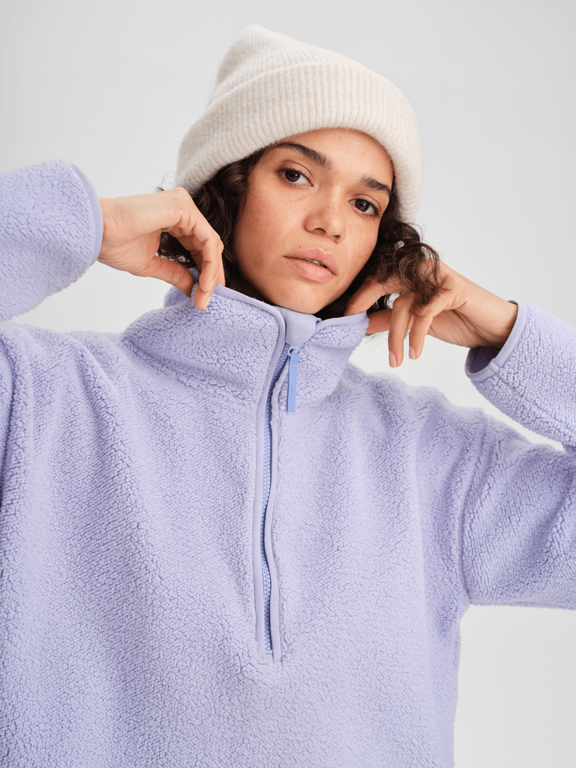 IMJA PILE HALFZIP FROSTY LAVENDER Everest Second Layer