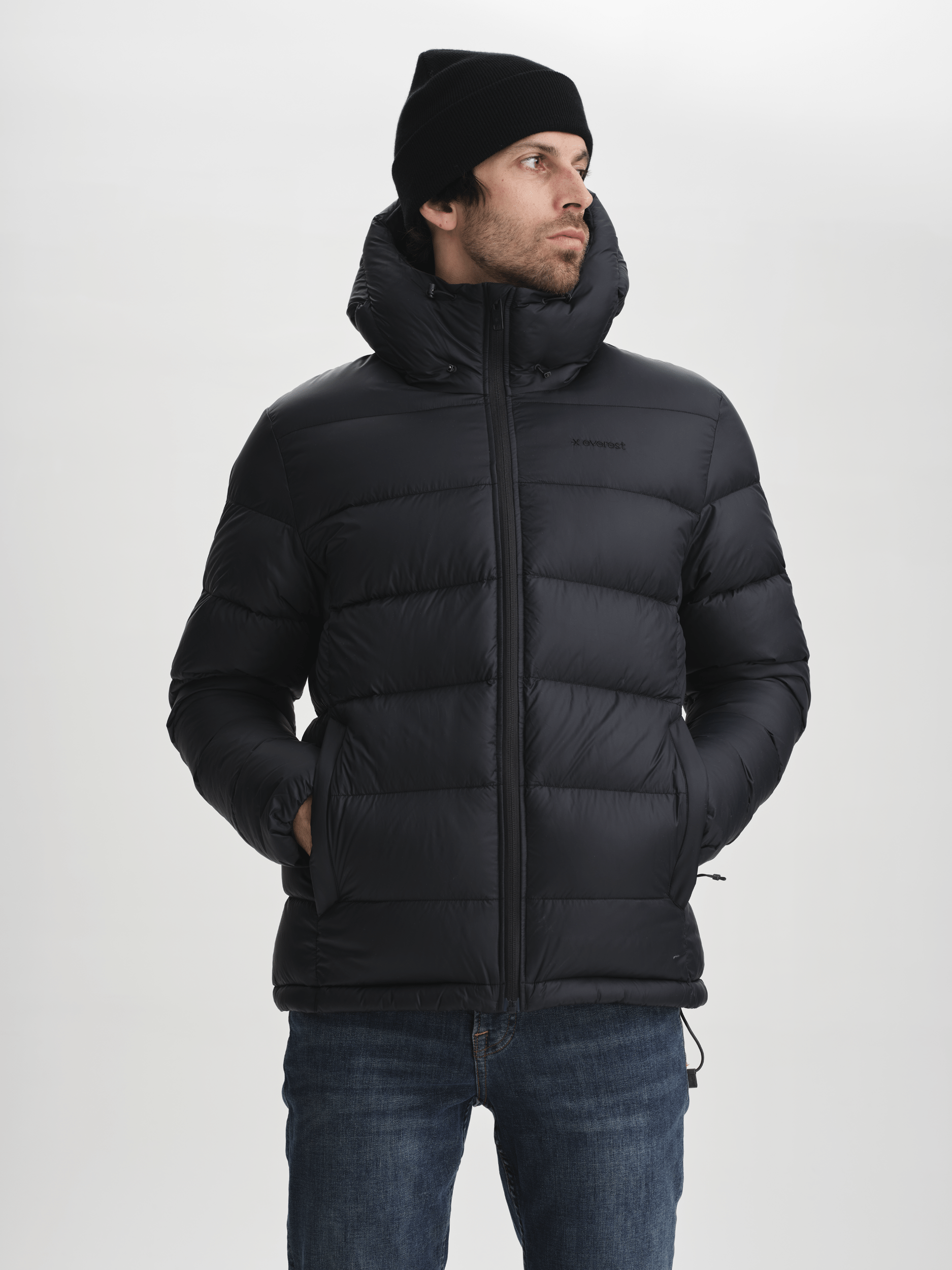 EXPEDITION DOWN KURTKA CZARNA Everest Pikowana parka