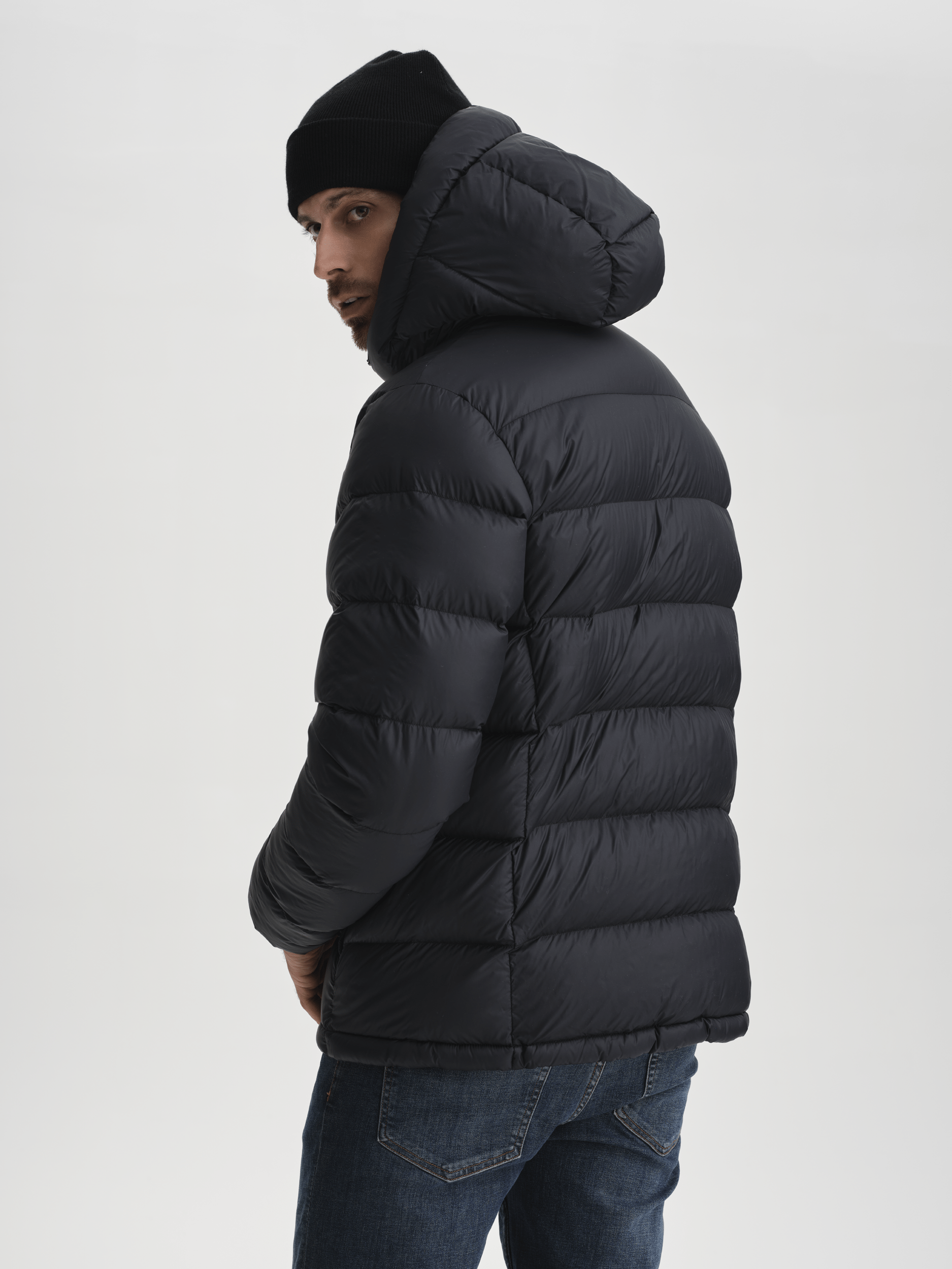 EXPEDITION DOWN KURTKA CZARNA Everest Pikowana parka