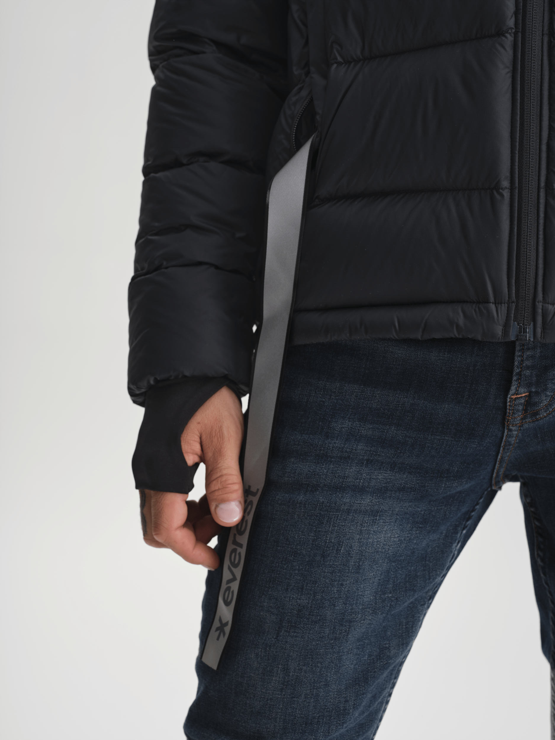 EXPEDITION DOWN KURTKA CZARNA Everest Pikowana parka