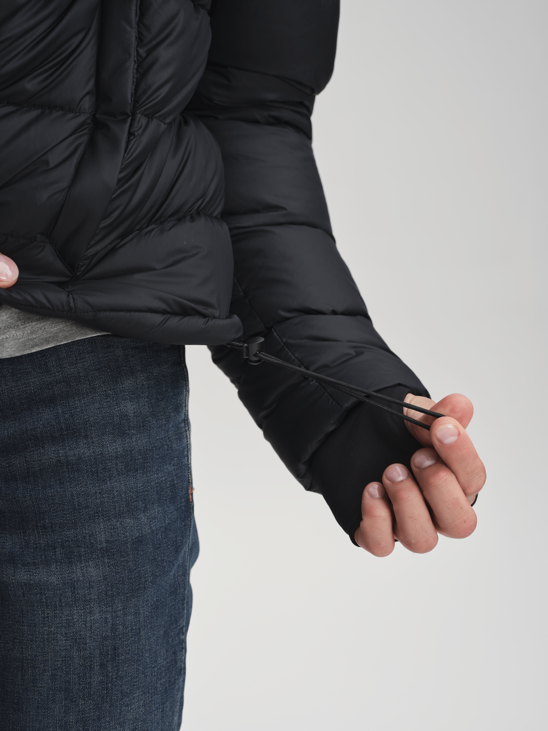 EXPEDITION DOWN KURTKA CZARNA Everest Pikowana parka