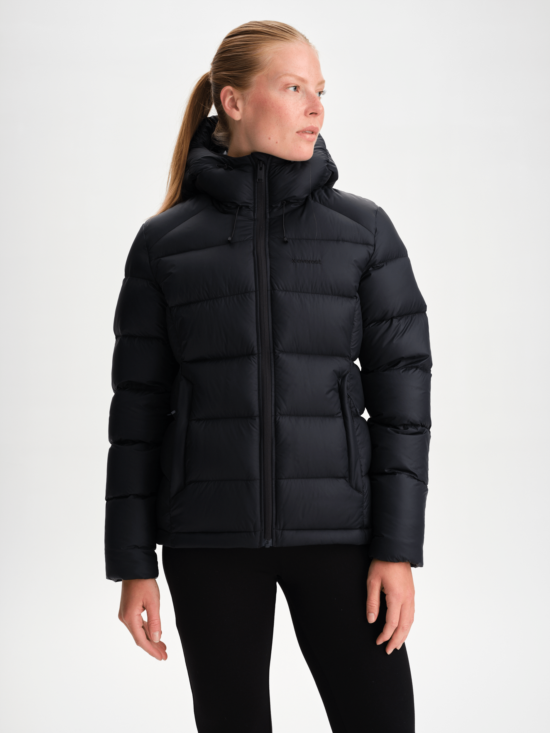 EXPEDITION DOWN KURTKA CZARNA DAMSKA Everest Pikowana kurtka puchowa