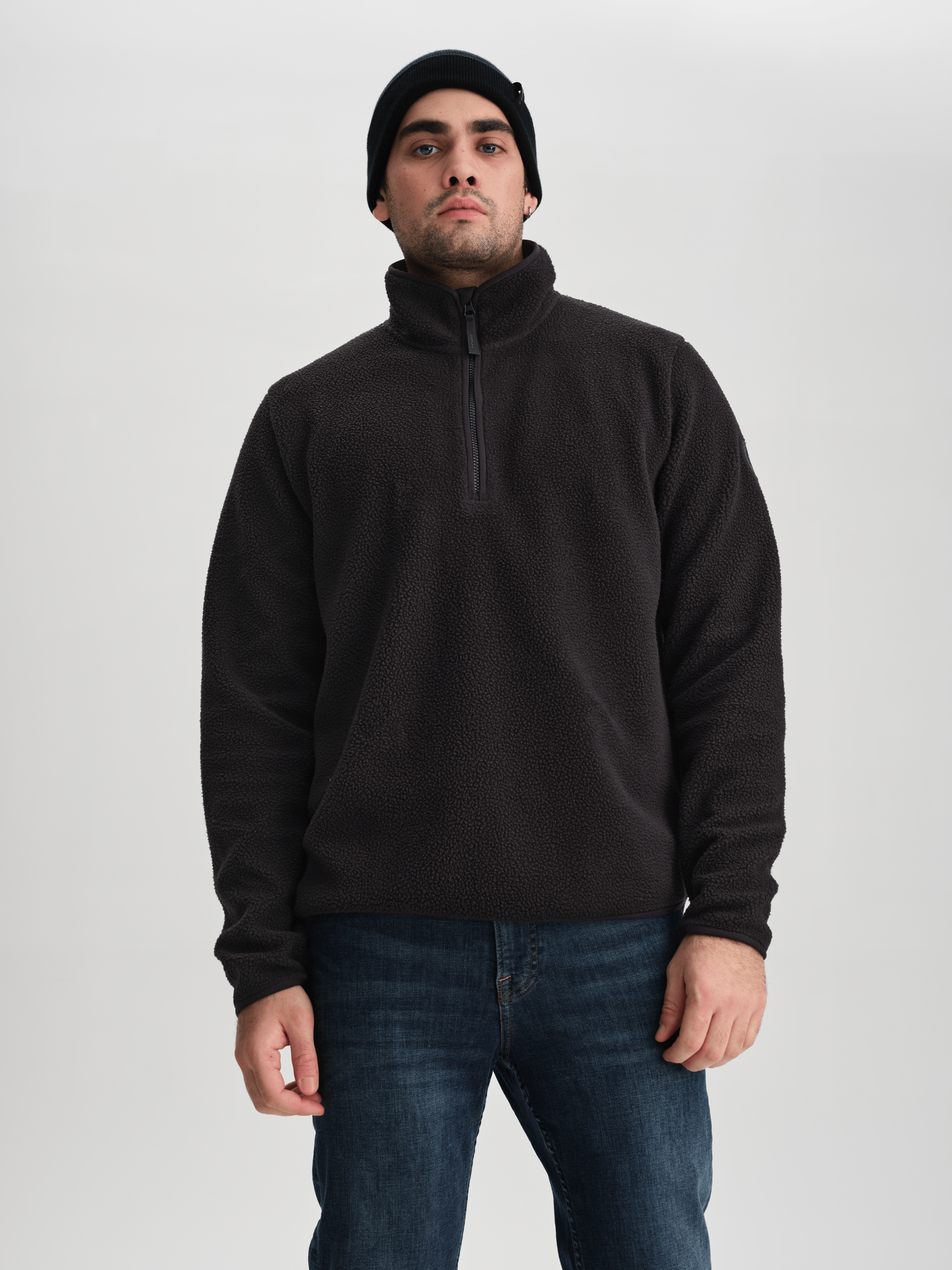 PILE HALFZIP BLACK Everest Polar typu pile