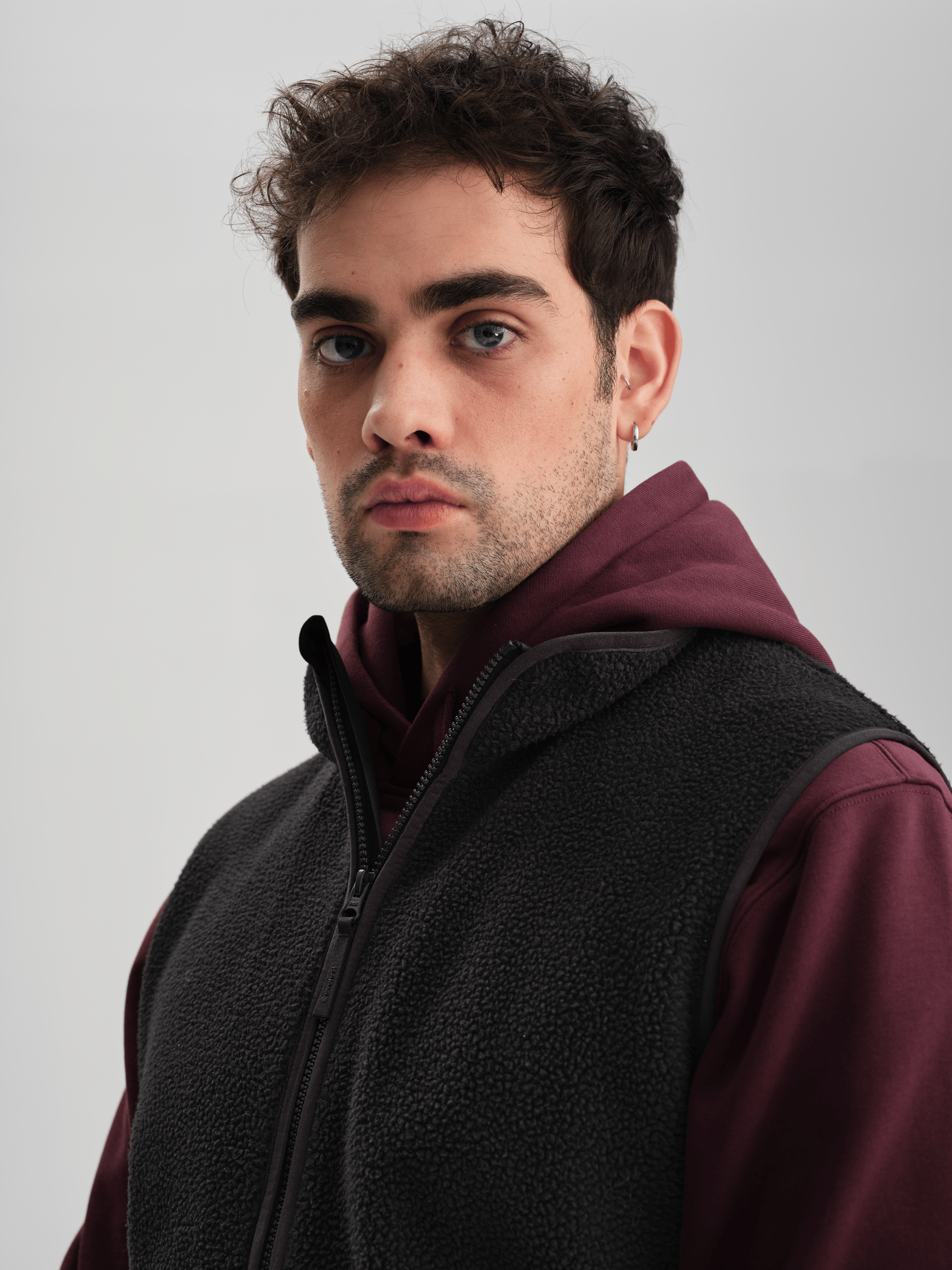 PILE VEST BLACK Everest Pile Fleece