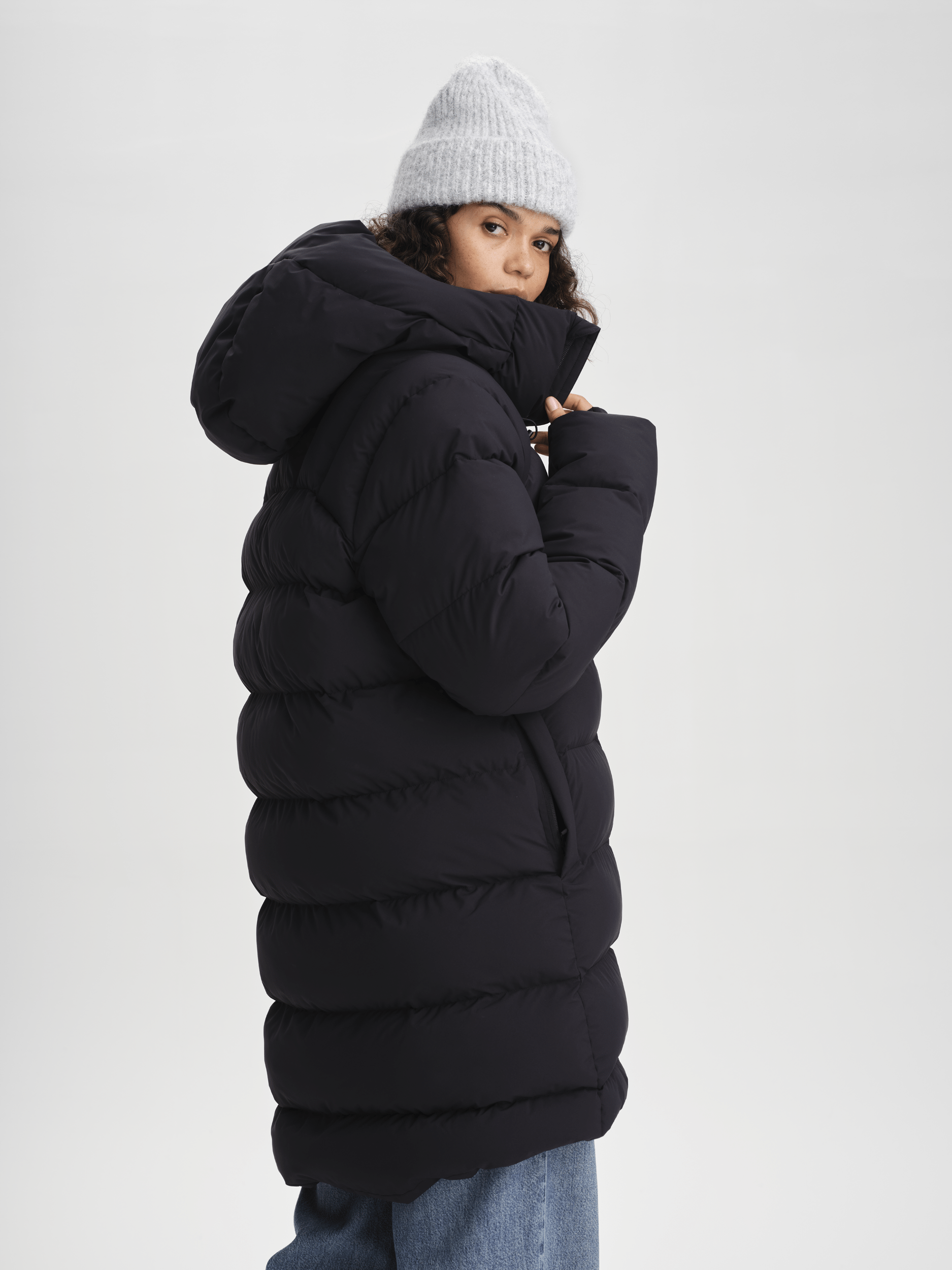 BRENTA PARKA SCHWARZ Everest Gepolsterter Parka