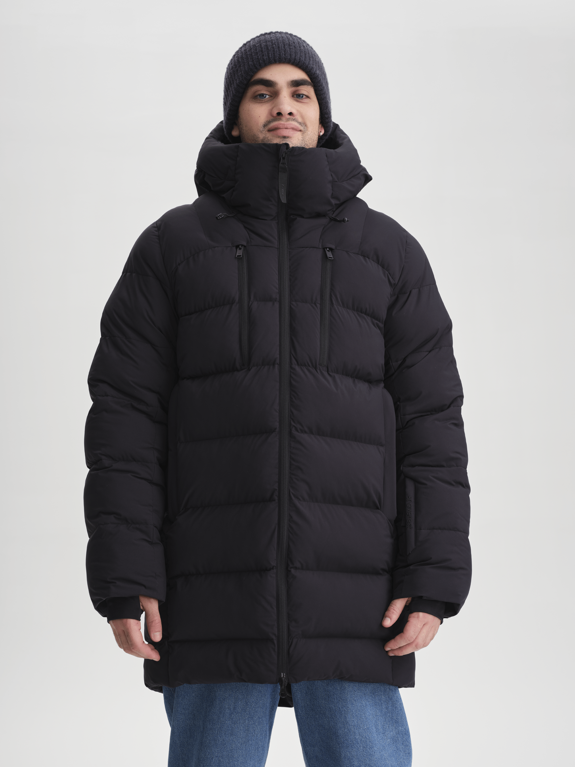 BRENTA PARKA CZARNA Everest Pikowana parka