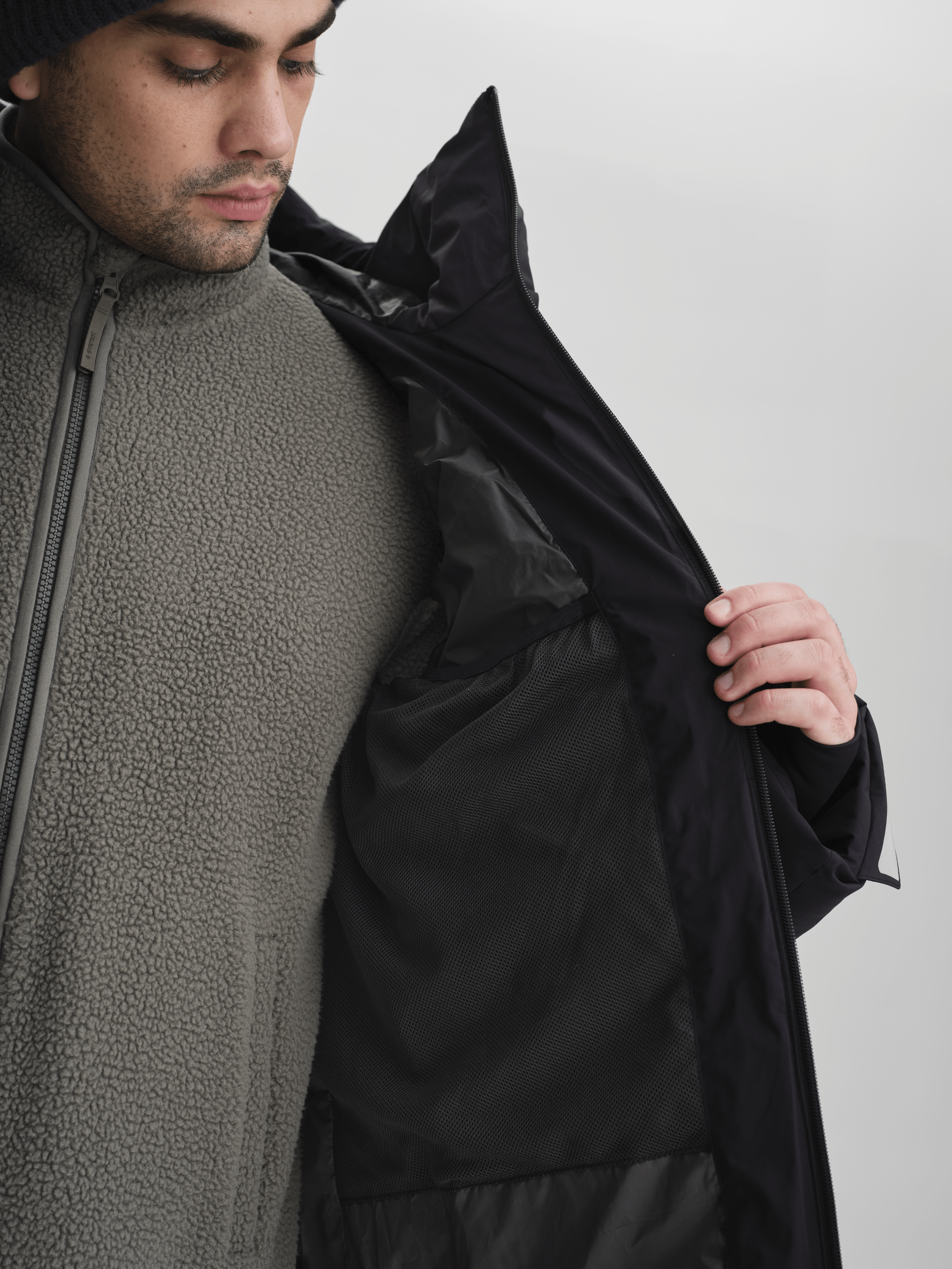 BRENTA PARKA SCHWARZ Everest Gepolsterter Parka