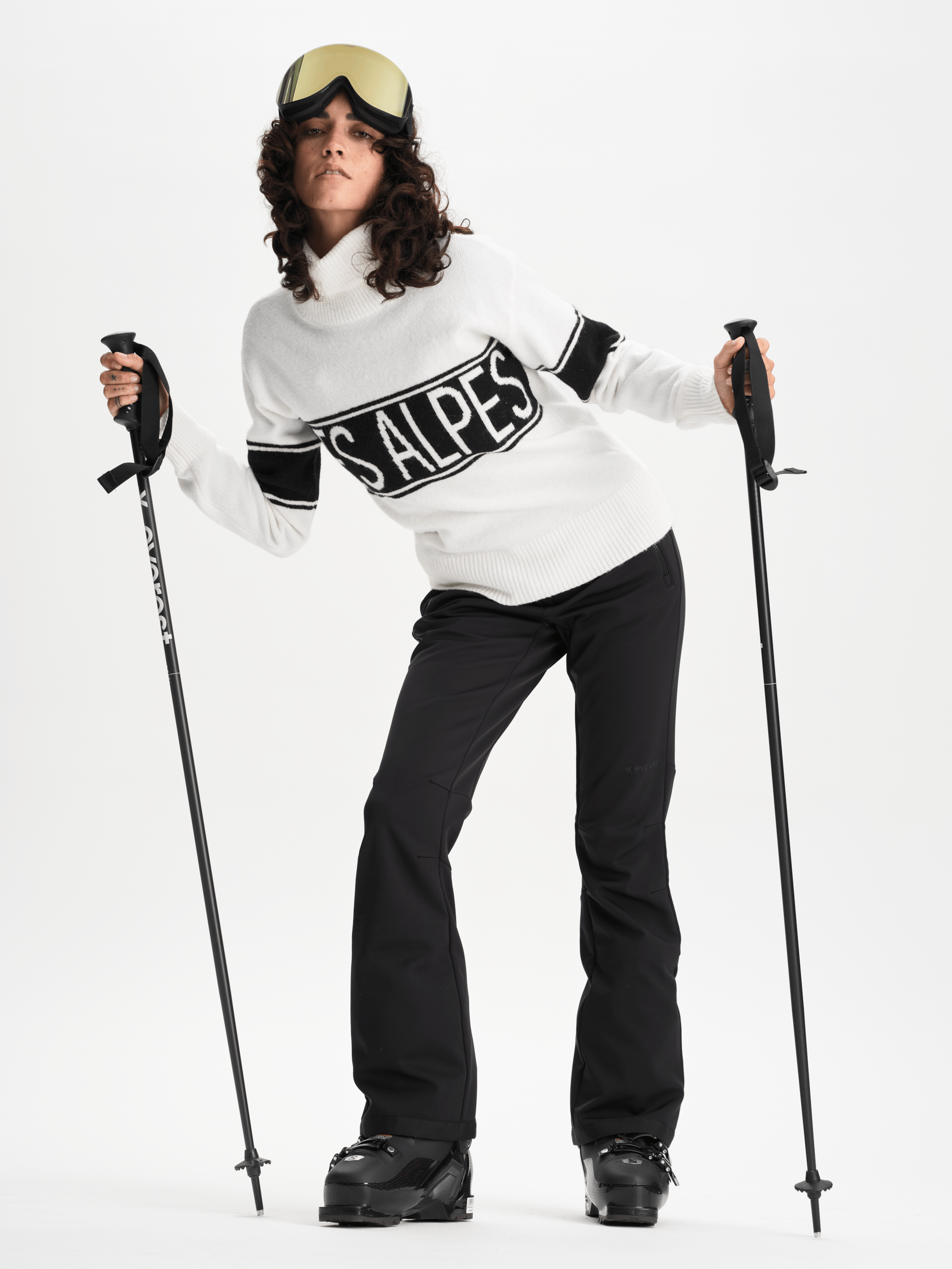 FEMME SWEATER WEISS Everest Zweite Schicht