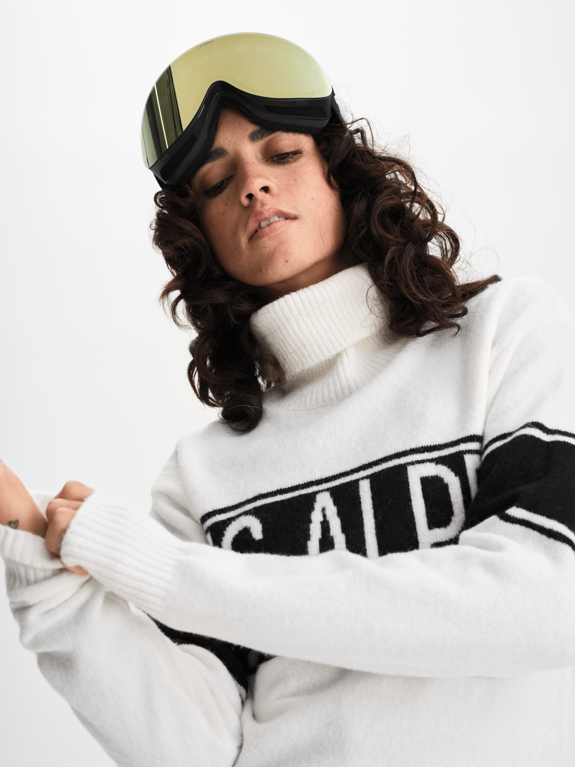 DAMSki SWETER BIAŁY Everest Druga Warstwa