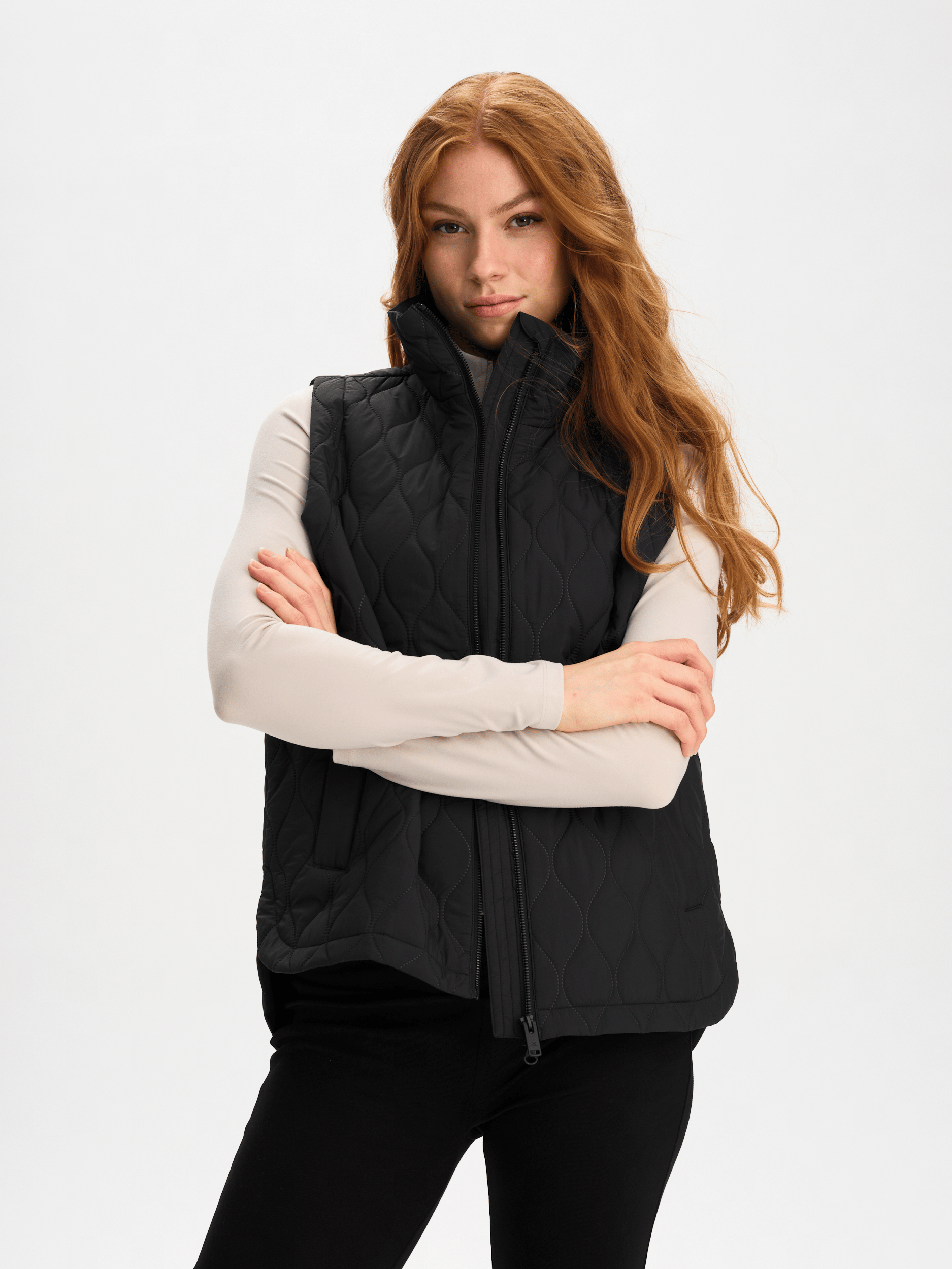 EMORY QUILT VEST - BLACK Everest Pile Fleece Vest