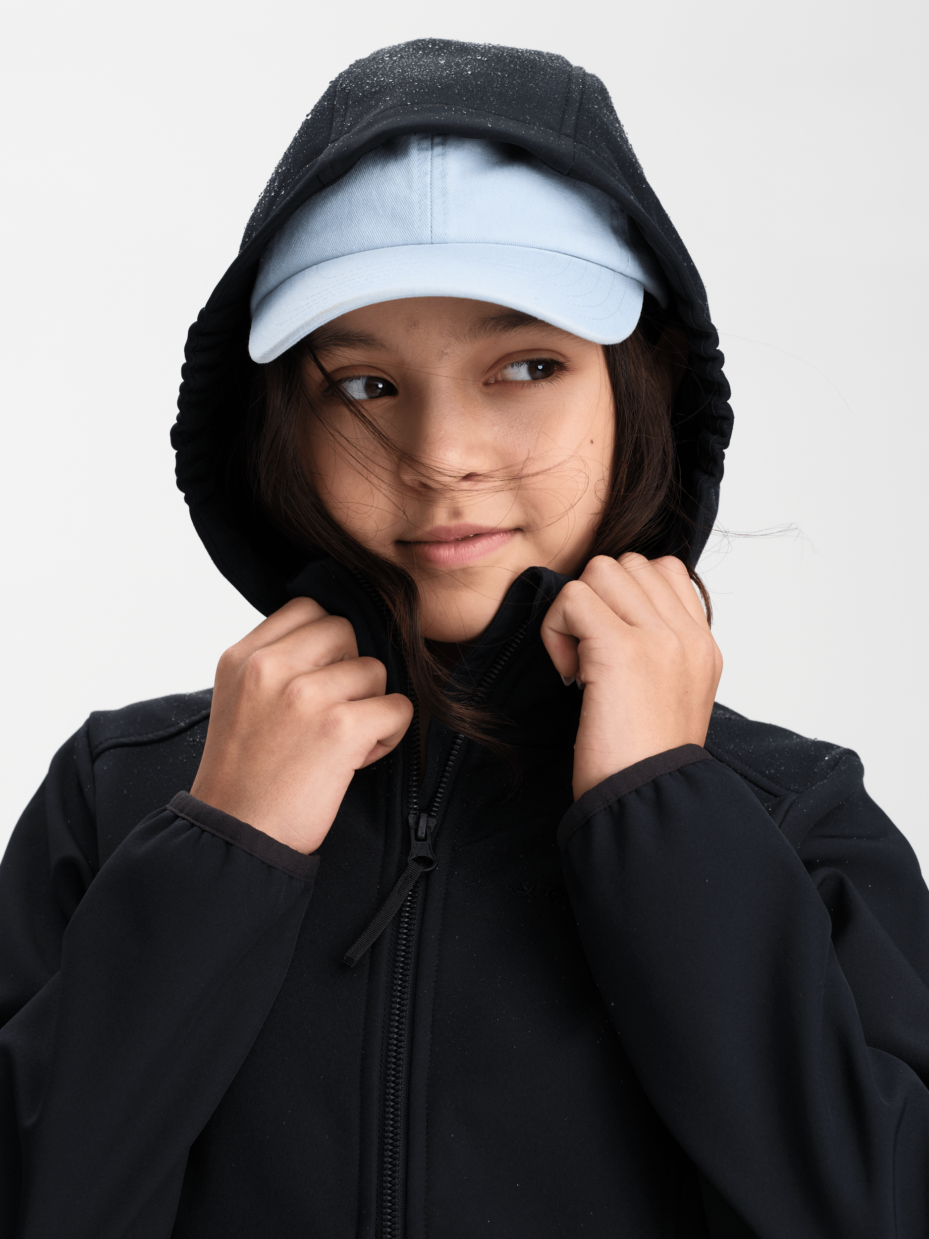 ZINAL SOFTSHELL JACKET BLACK - JUNIOR Everest Second Layer
