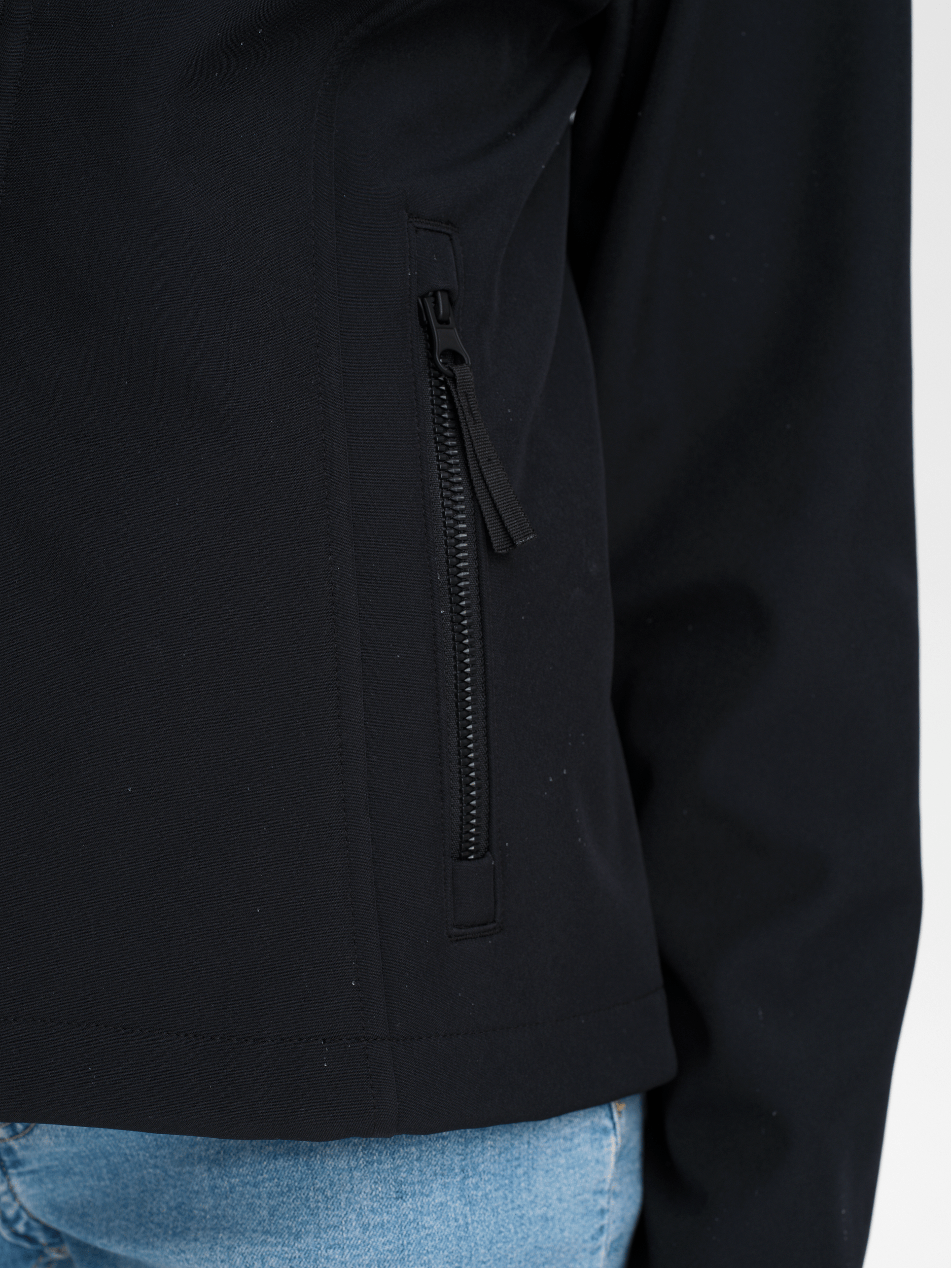 ZINAL SOFTSHELL JACKET BLACK - JUNIOR Everest Second Layer