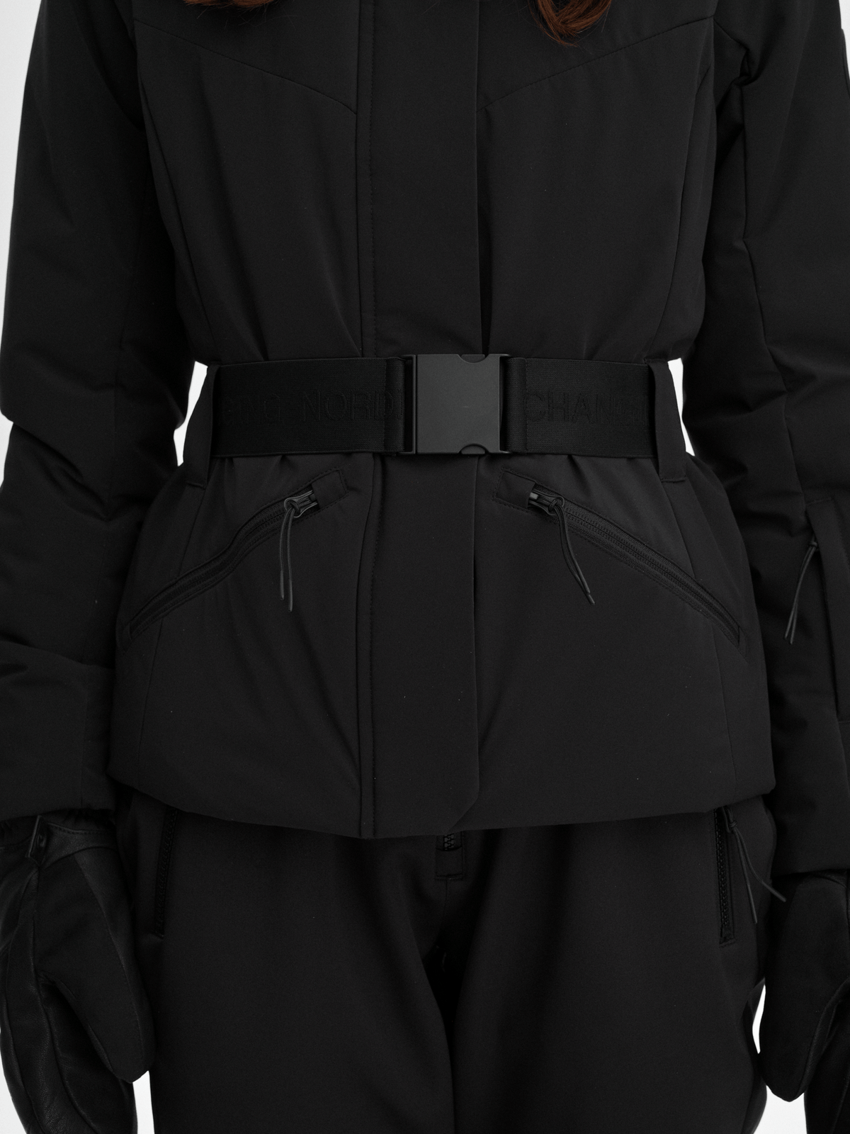 FEMME BELT JACKET BLACK Everest Jacket