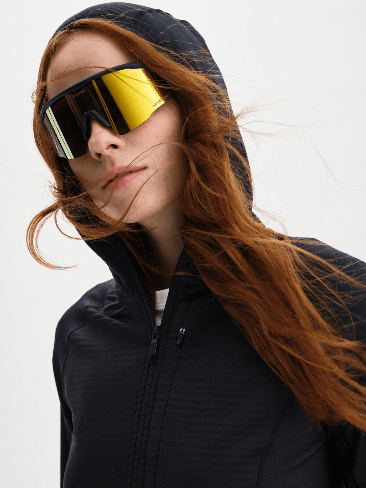STRUCTURED ZIP HOOD BLACK Everest Hoodie