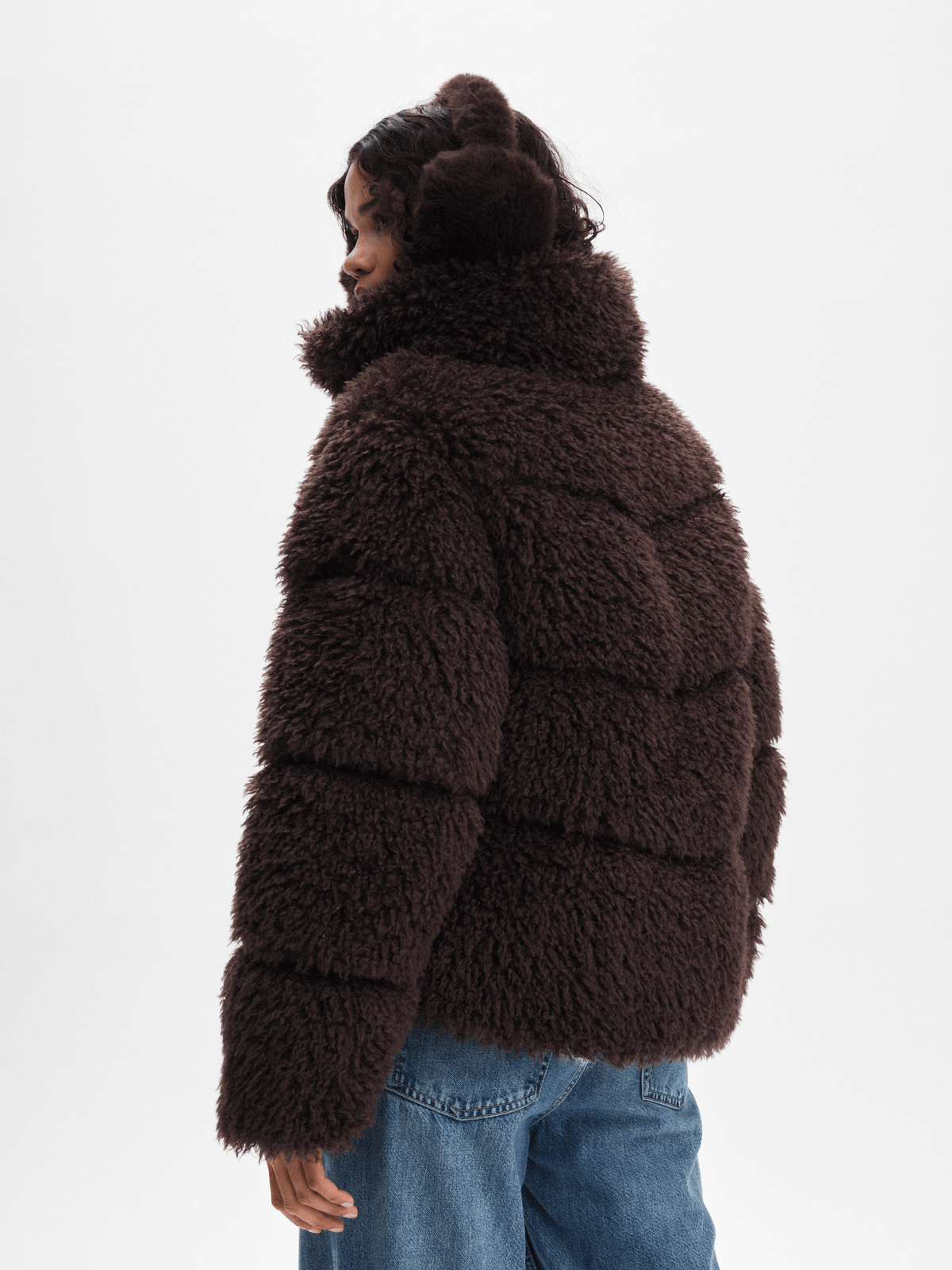 W AMNE JACKET DARK BROWN Everest Padded Jacket
