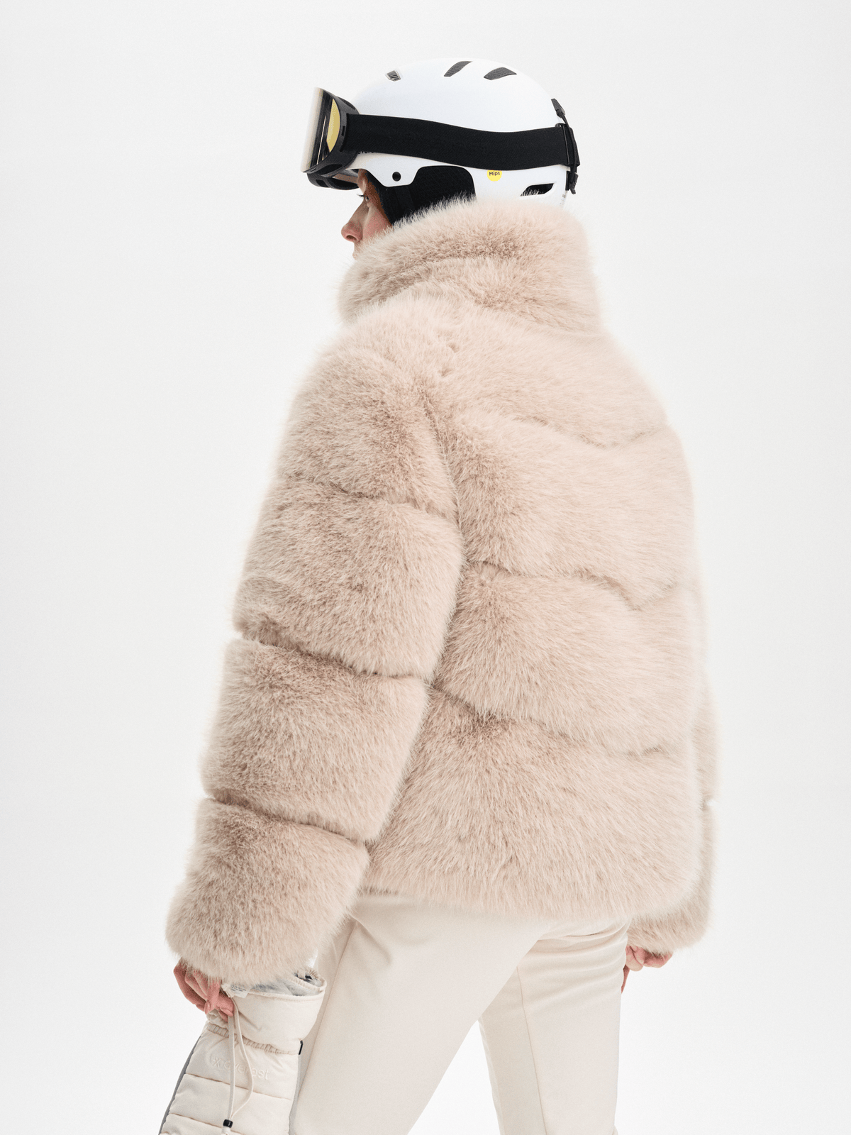W AMNE JACKET OYSTER BEIGE Everest Padded Jacket