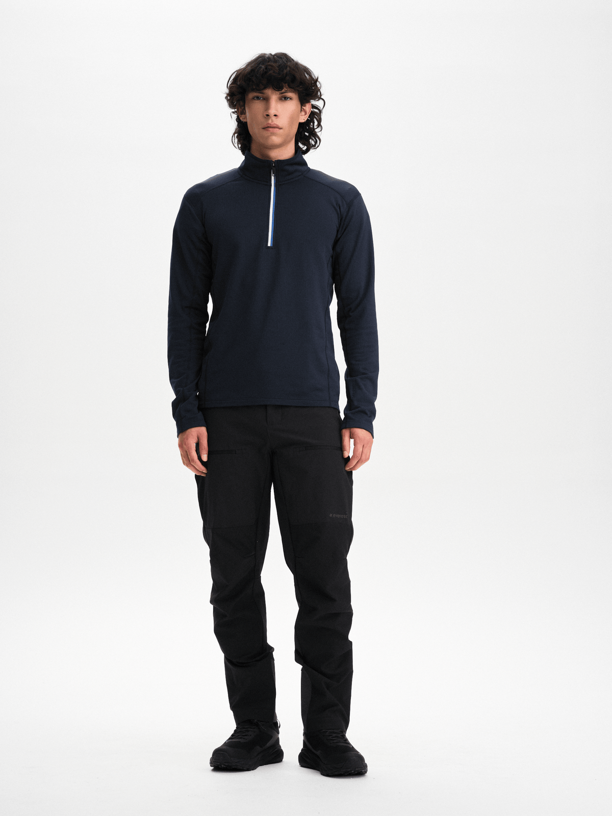 VENTURE HALFZIP NAVY-SAKNAR TEXT Everest Second Layer Hood