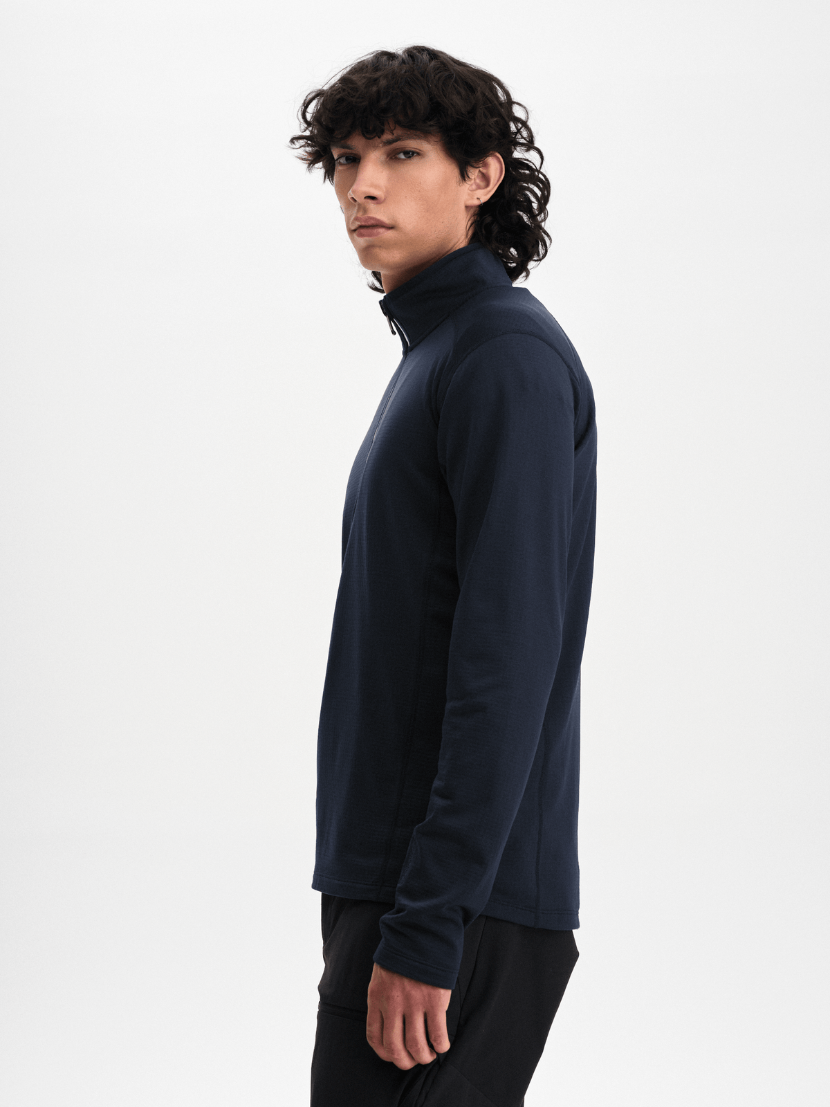 VENTURE HALFZIP NAVY-SAKNAR TEXT Everest Second Layer Hood