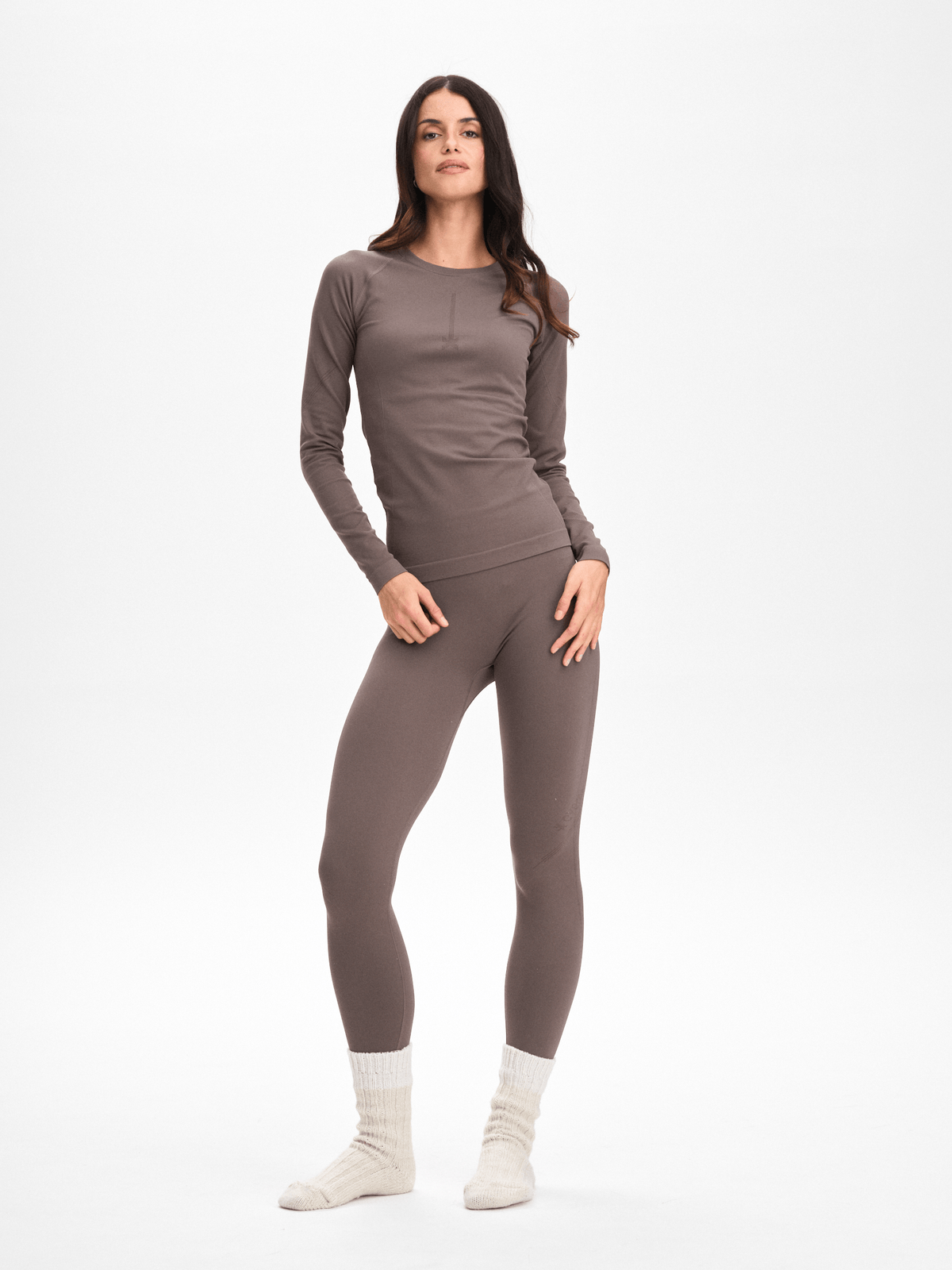 SEAMLESS FIRST LAYER PANT ASH PURPLE WOMEN Everest Outdoor Pants