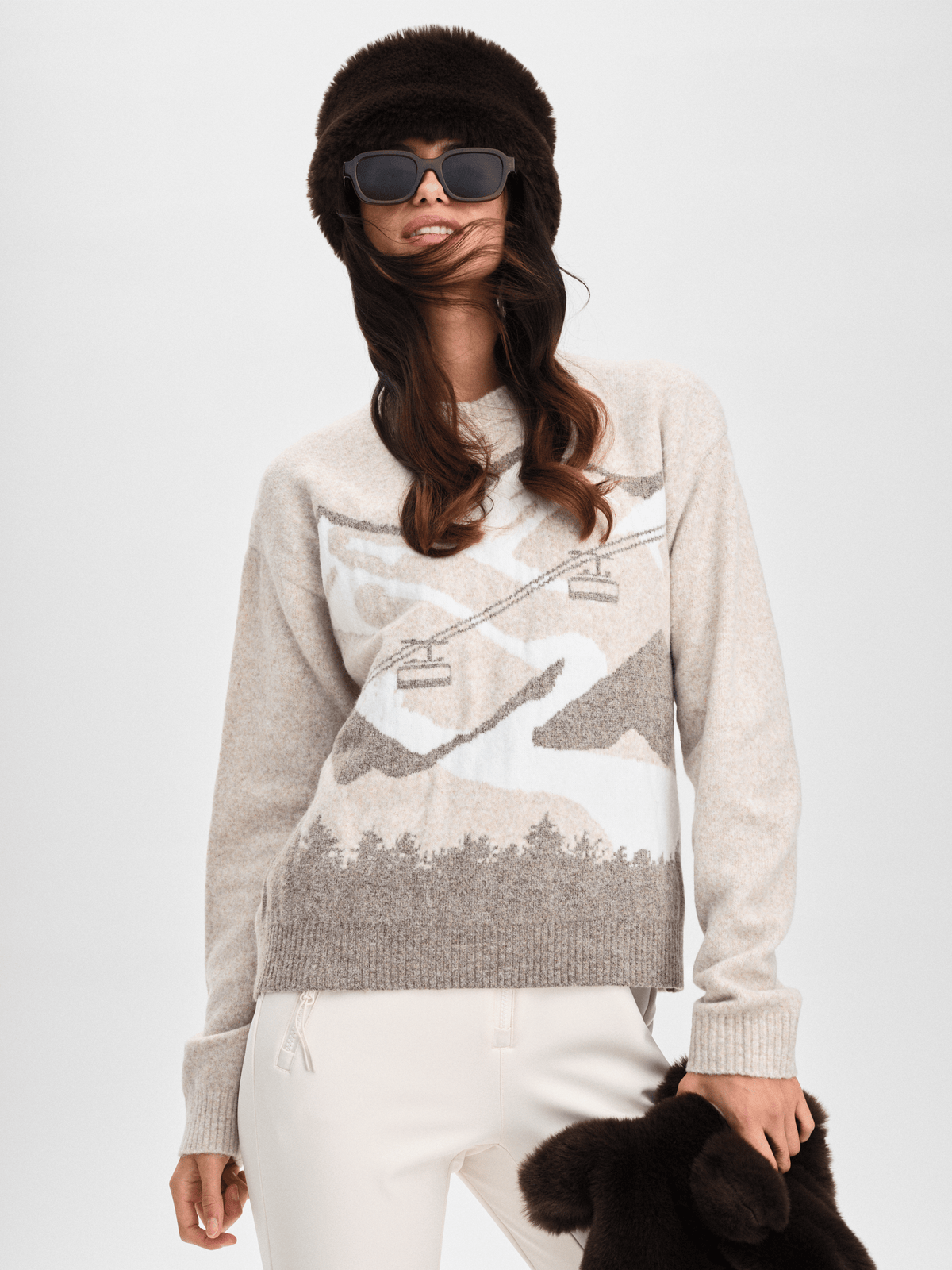 FEMME CREW SWEATER BEIGE Everest Sweater