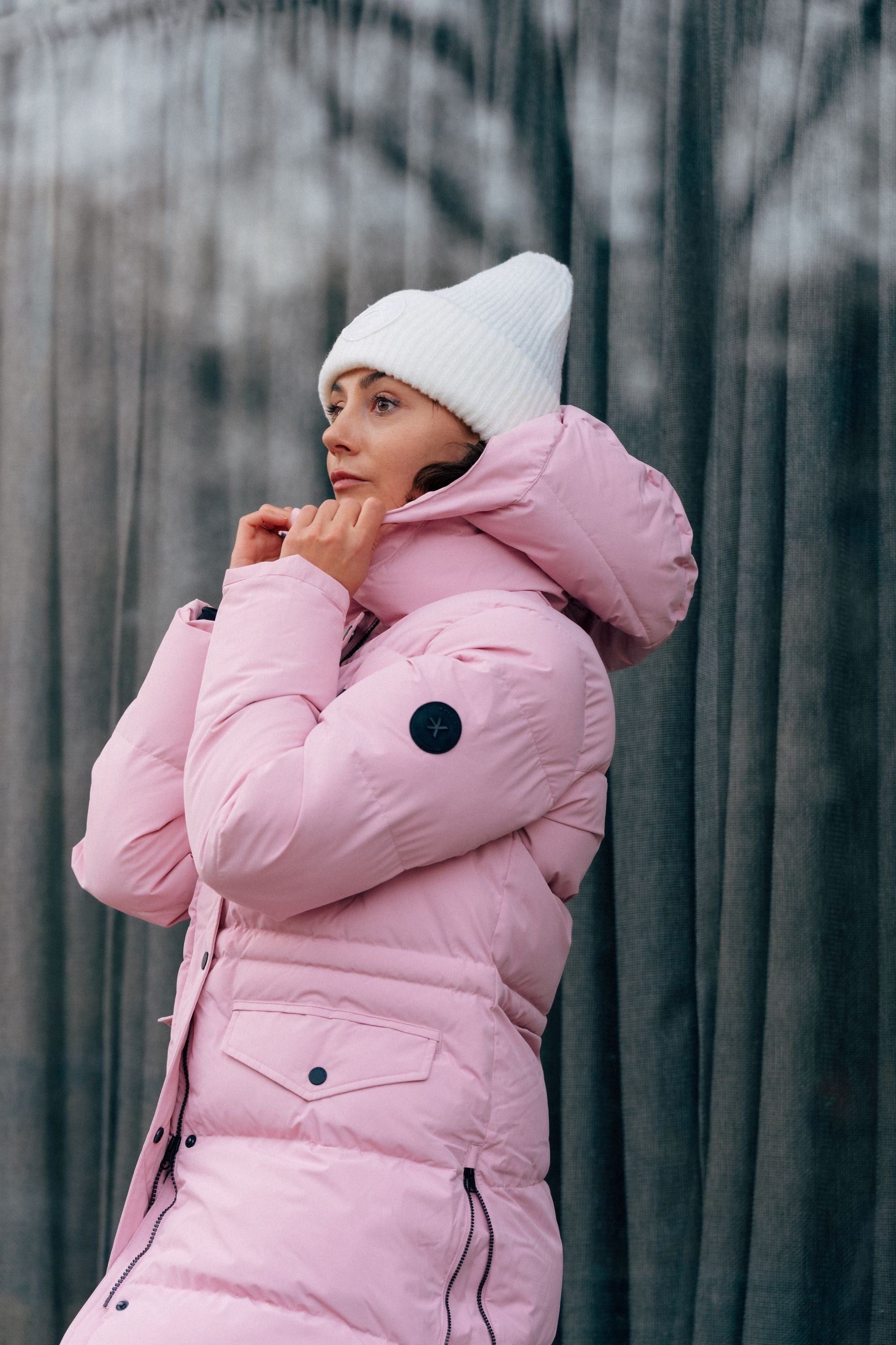 CIEPŁA PARKA BLOSSOM PINK Everest Pikowana parka