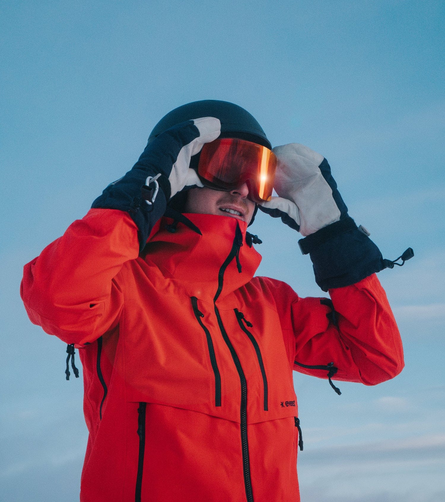 FREERIDE SKIBRILLE SCHWARZ/ORANGE Everest Skibrille