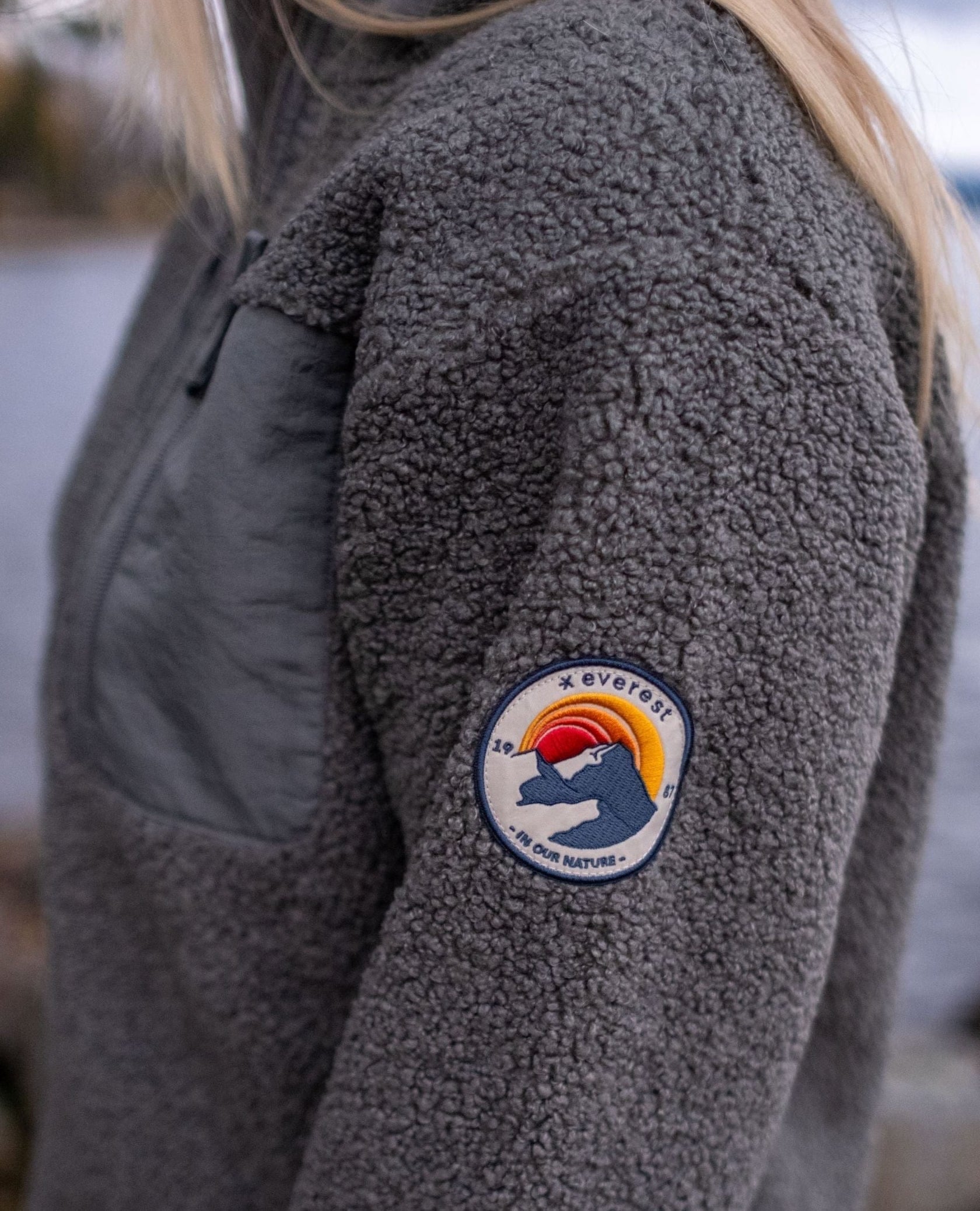 WILA PILE SHIRT KHAKI GREY Everest Pile Fleece