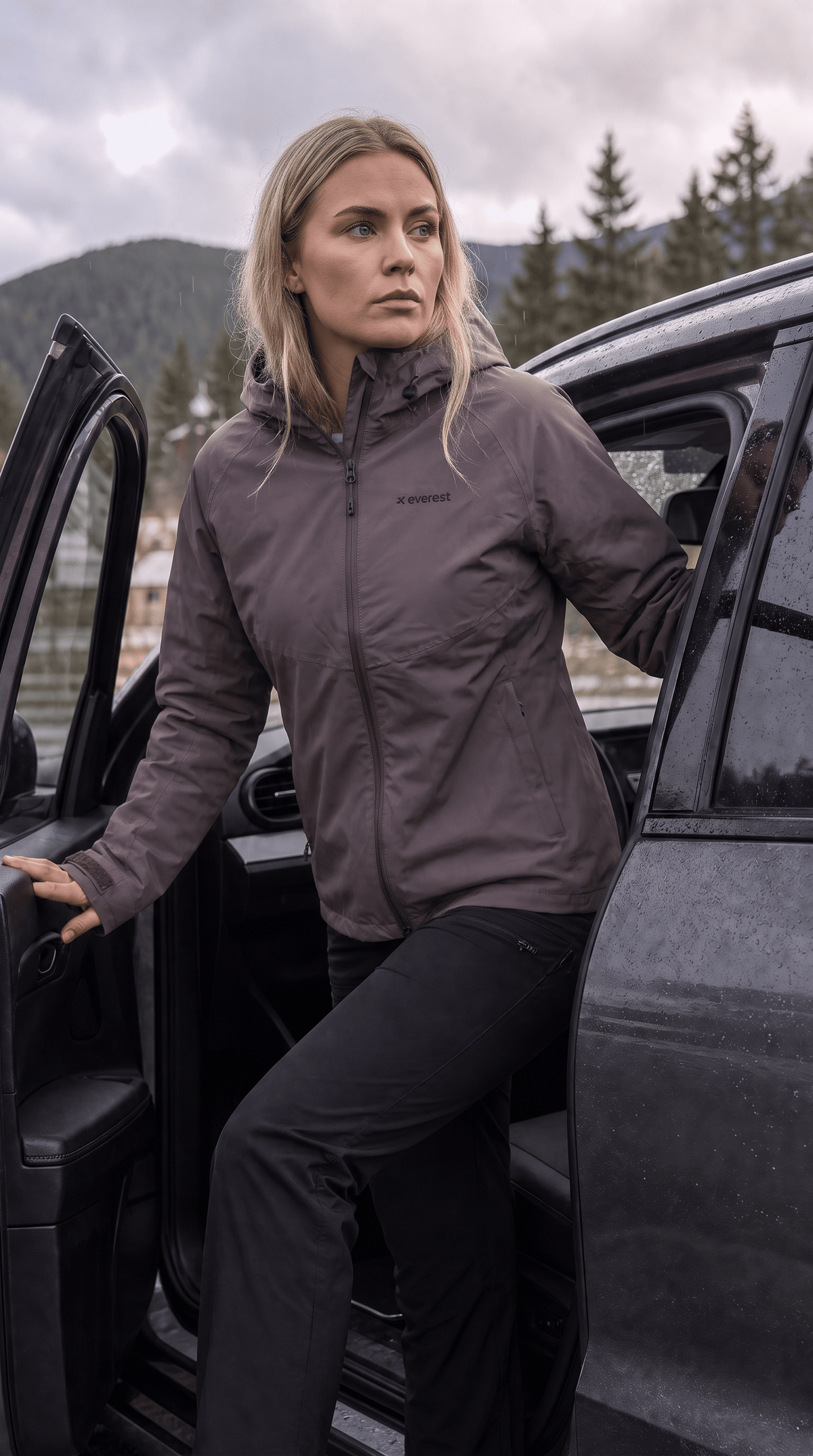 WOMENS ALLROUND JACKET ASH PURPLE Everest All Weather Jacket