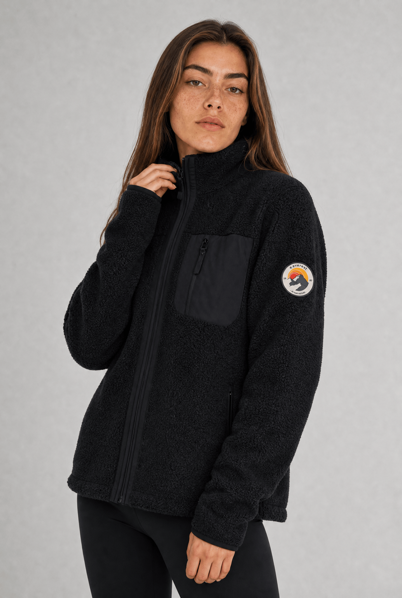WILA PILE SHIRT BLACK Everest Pile Fleece