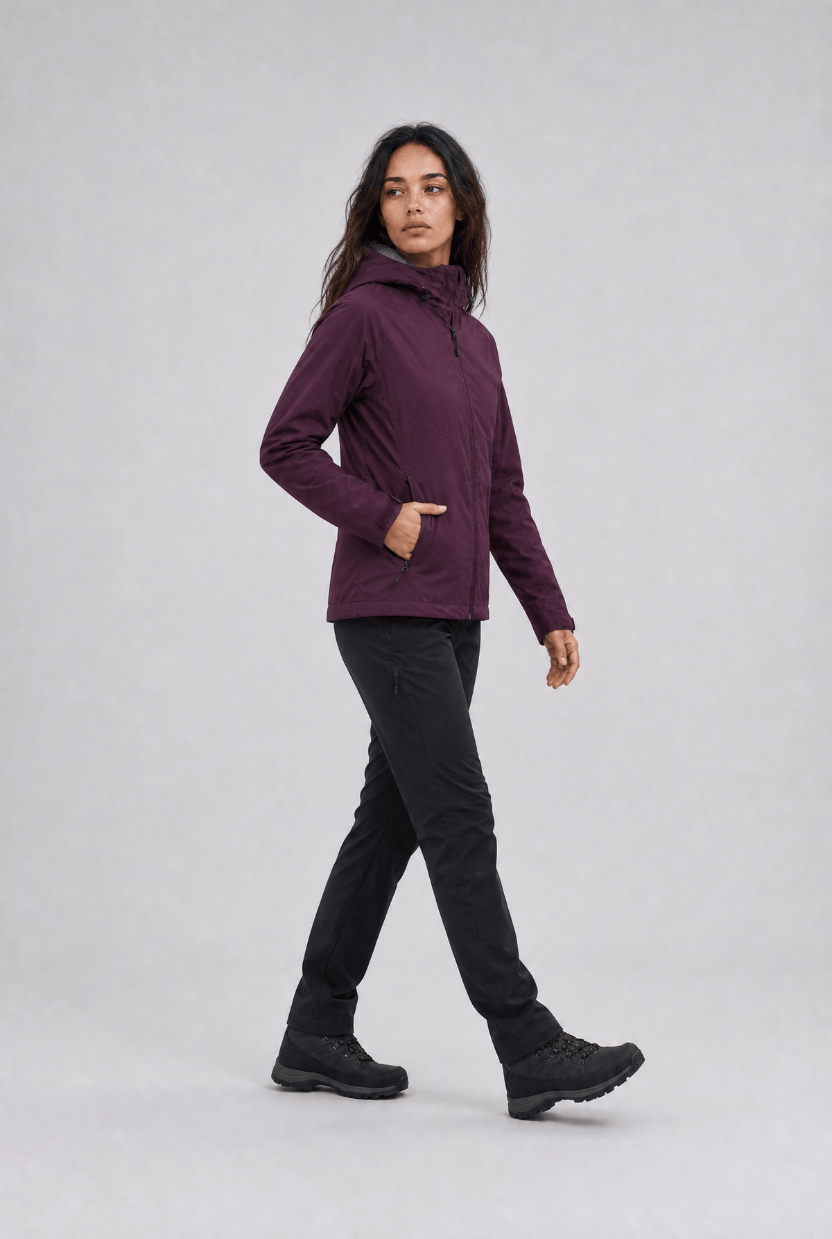 WOMENS ALLROUND JACKET DARK RED Everest All Weather Jacket