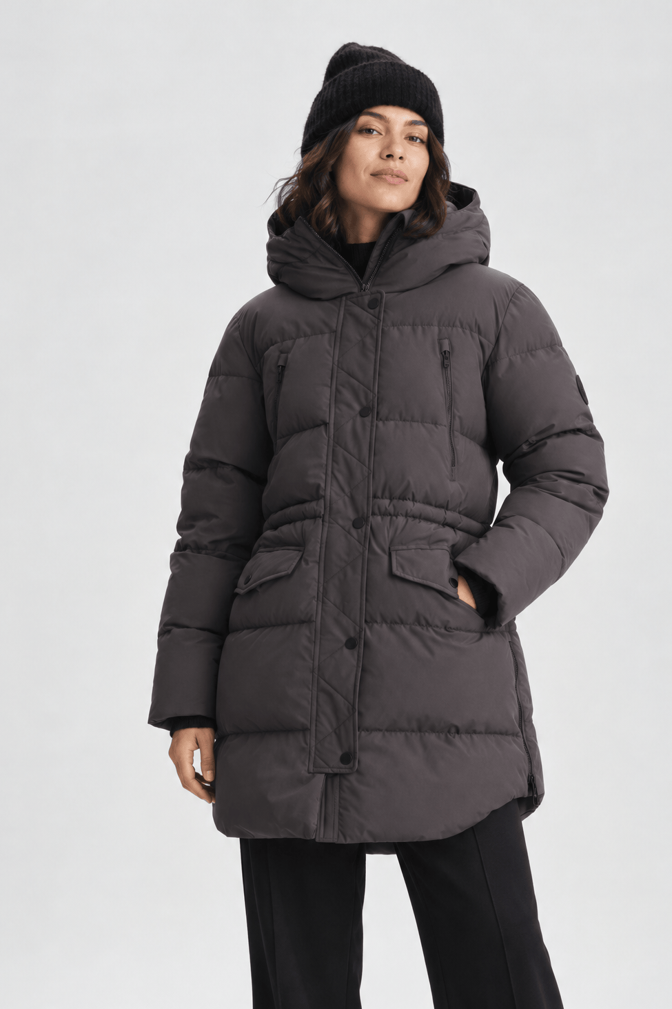 WARM PARKA PLUM SLATE Everest Padded Parka