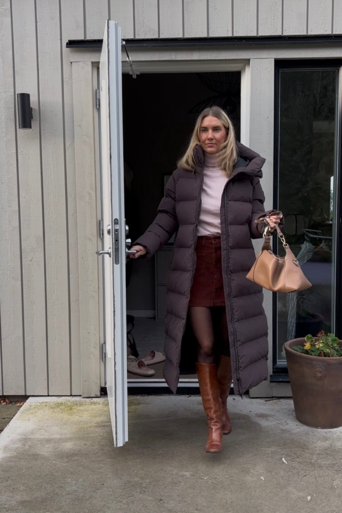 JUNEAU COAT PLUM SLATE Everest Padded Coat