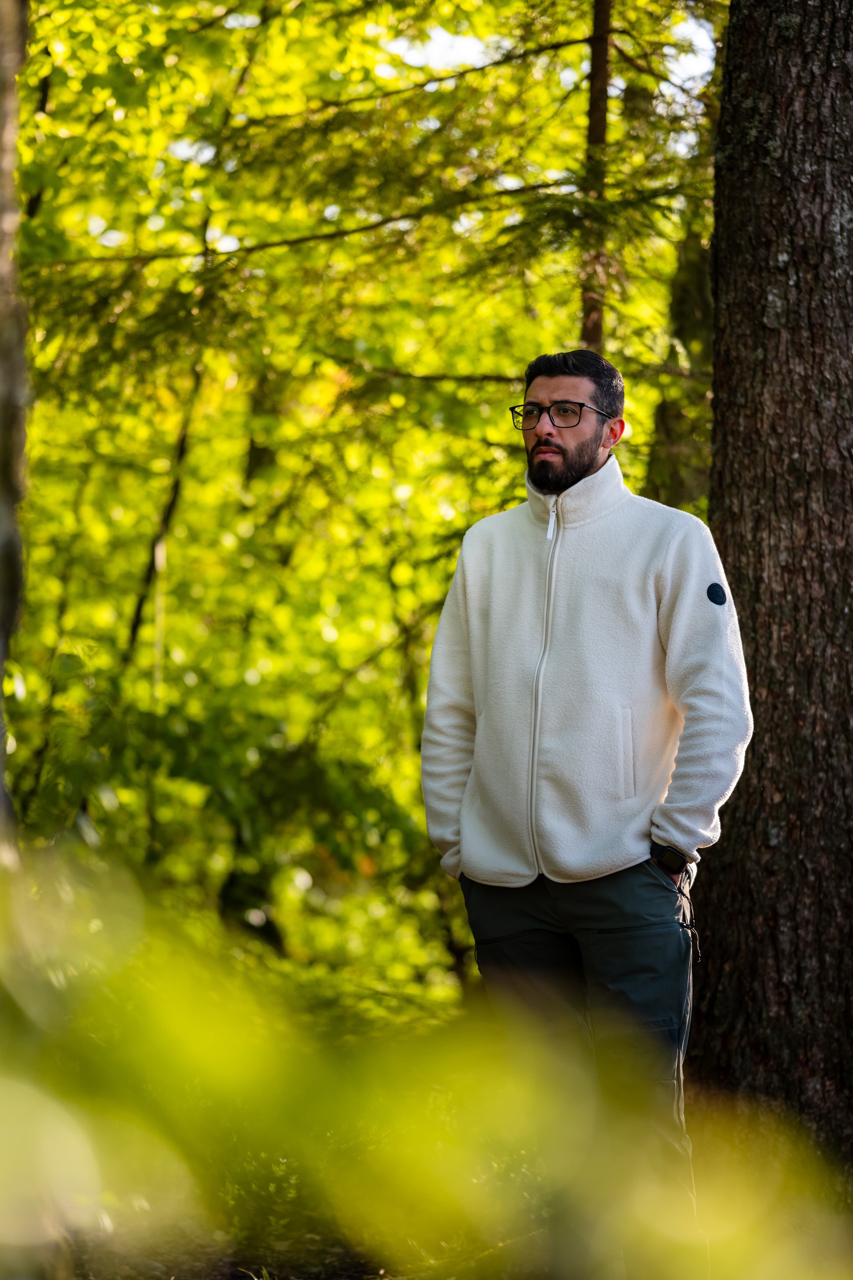 PILE ZIP SHIRT OFF WHITE Everest Pile Fleece