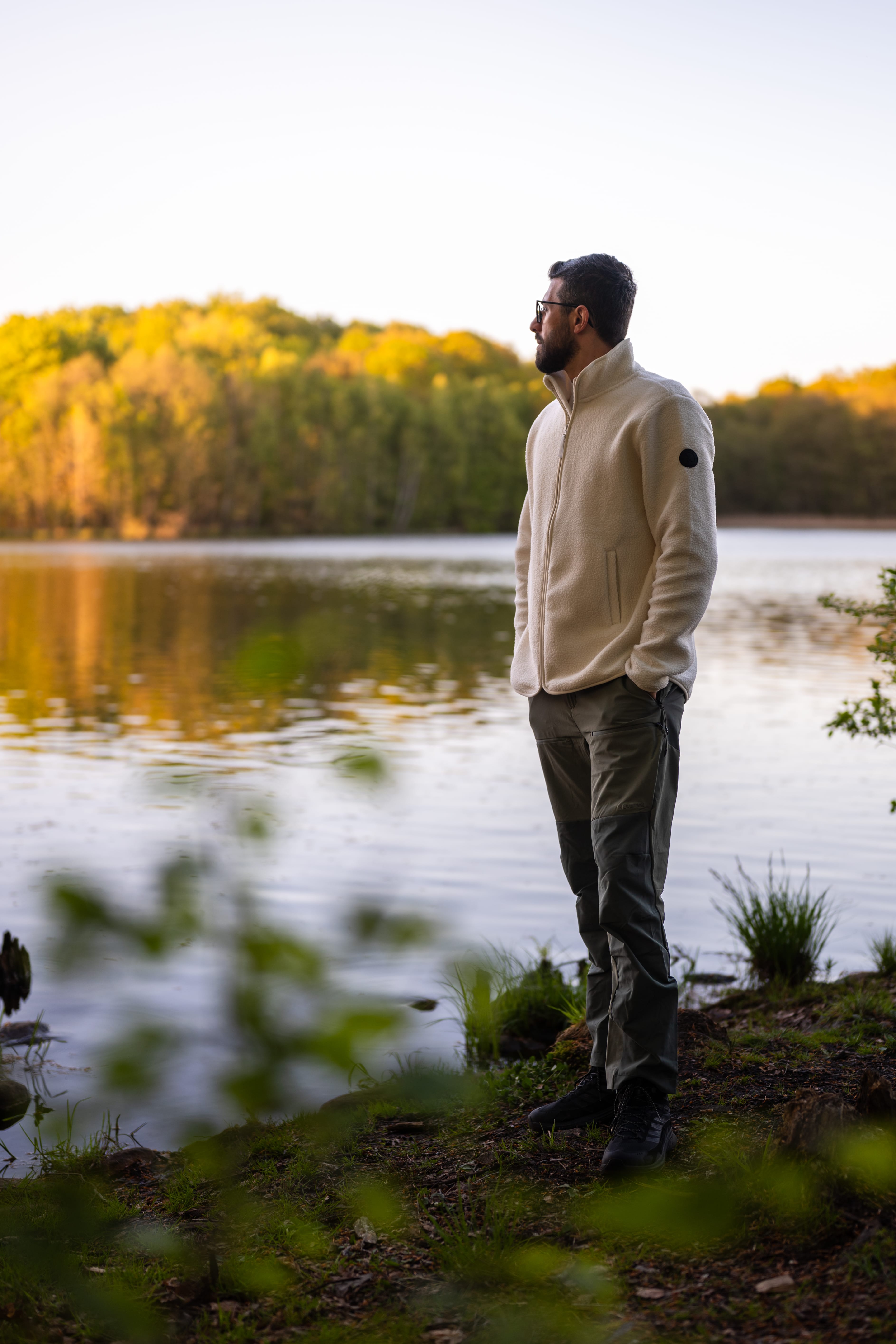 PILE ZIP SHIRT OFF WHITE Everest Pile Fleece