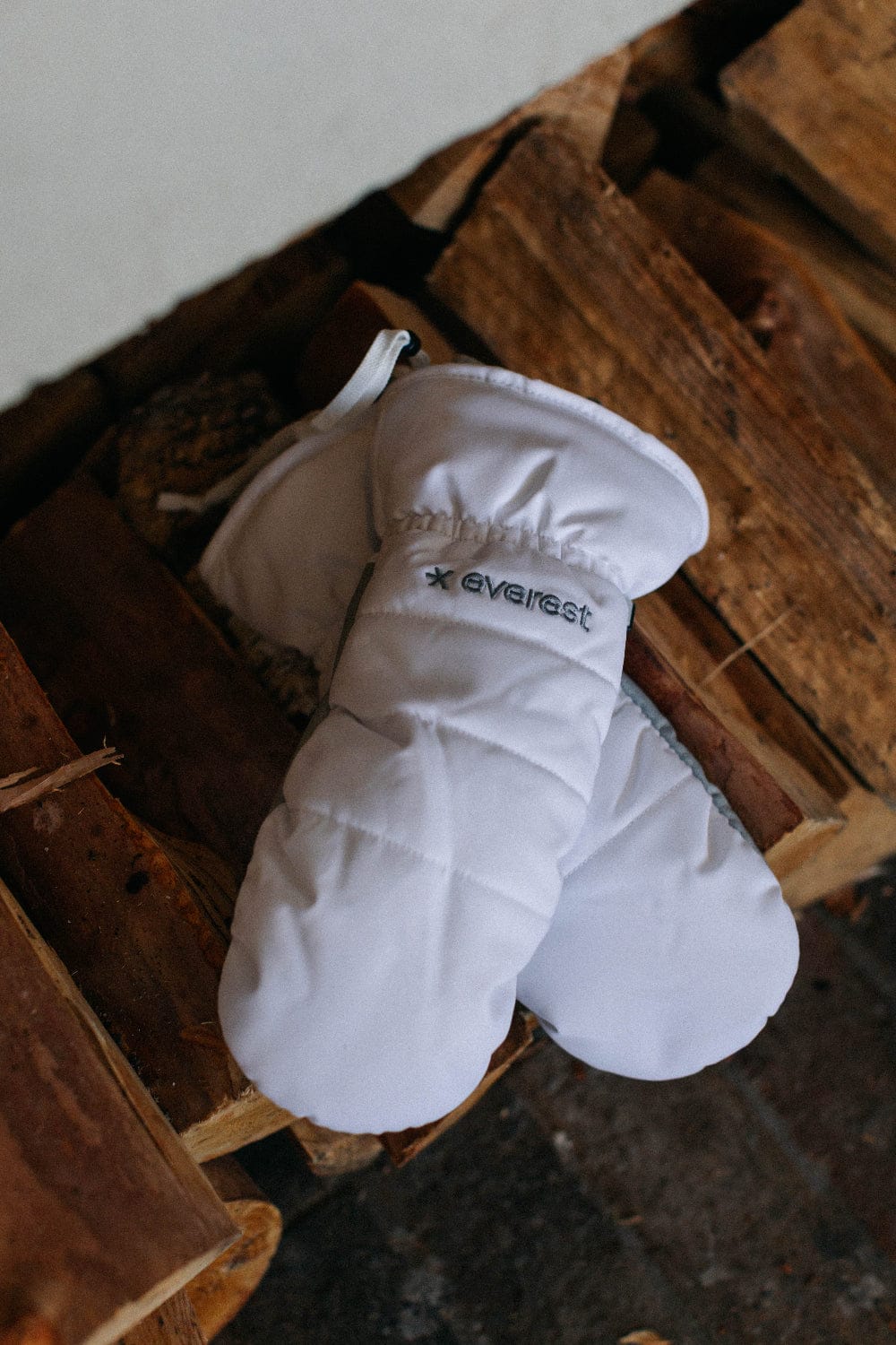 SKI MITTEN WHITE Everest Gloves