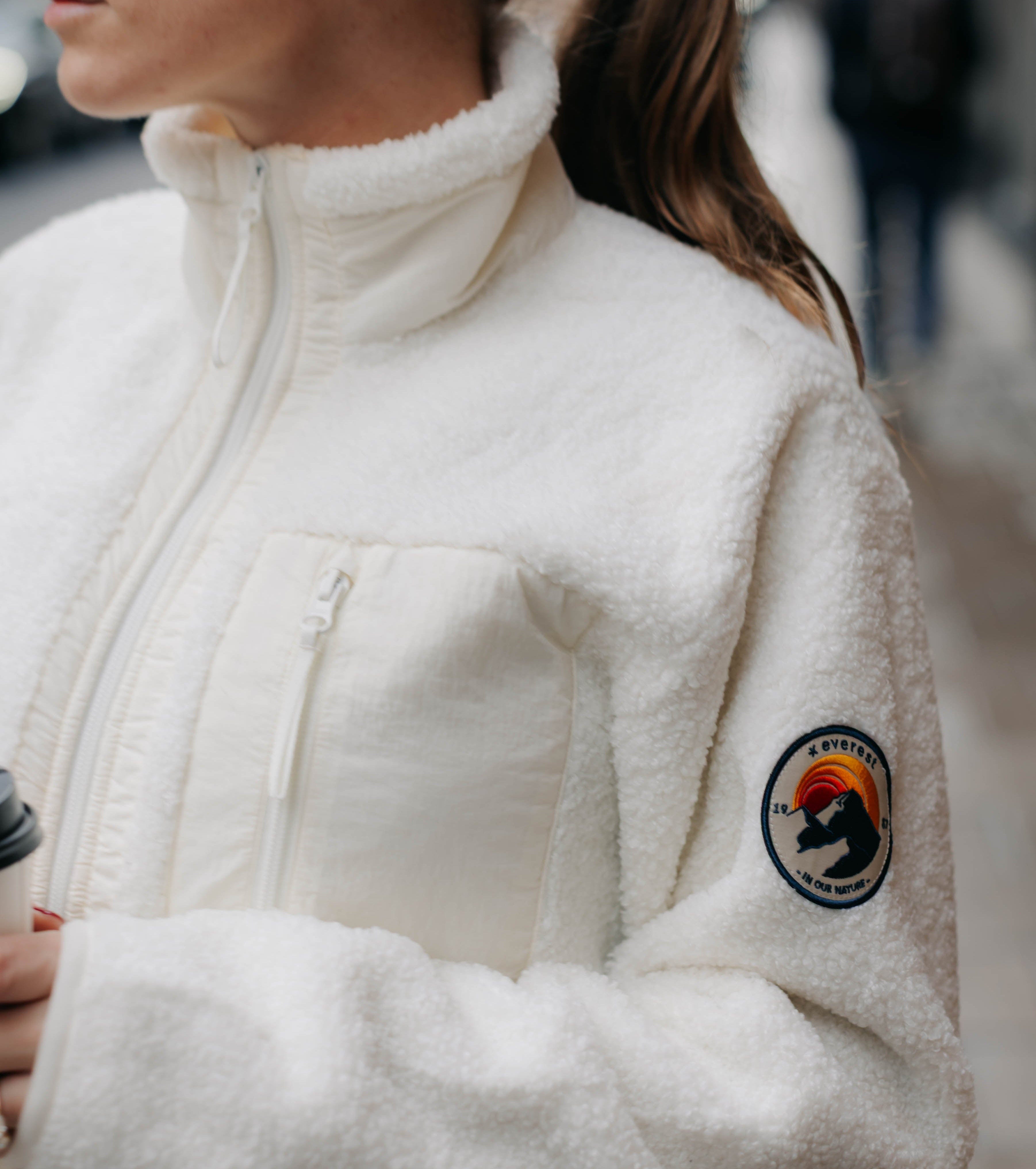 WILA FLEECEHEMD OFF WHITE Everest Zweite Schicht