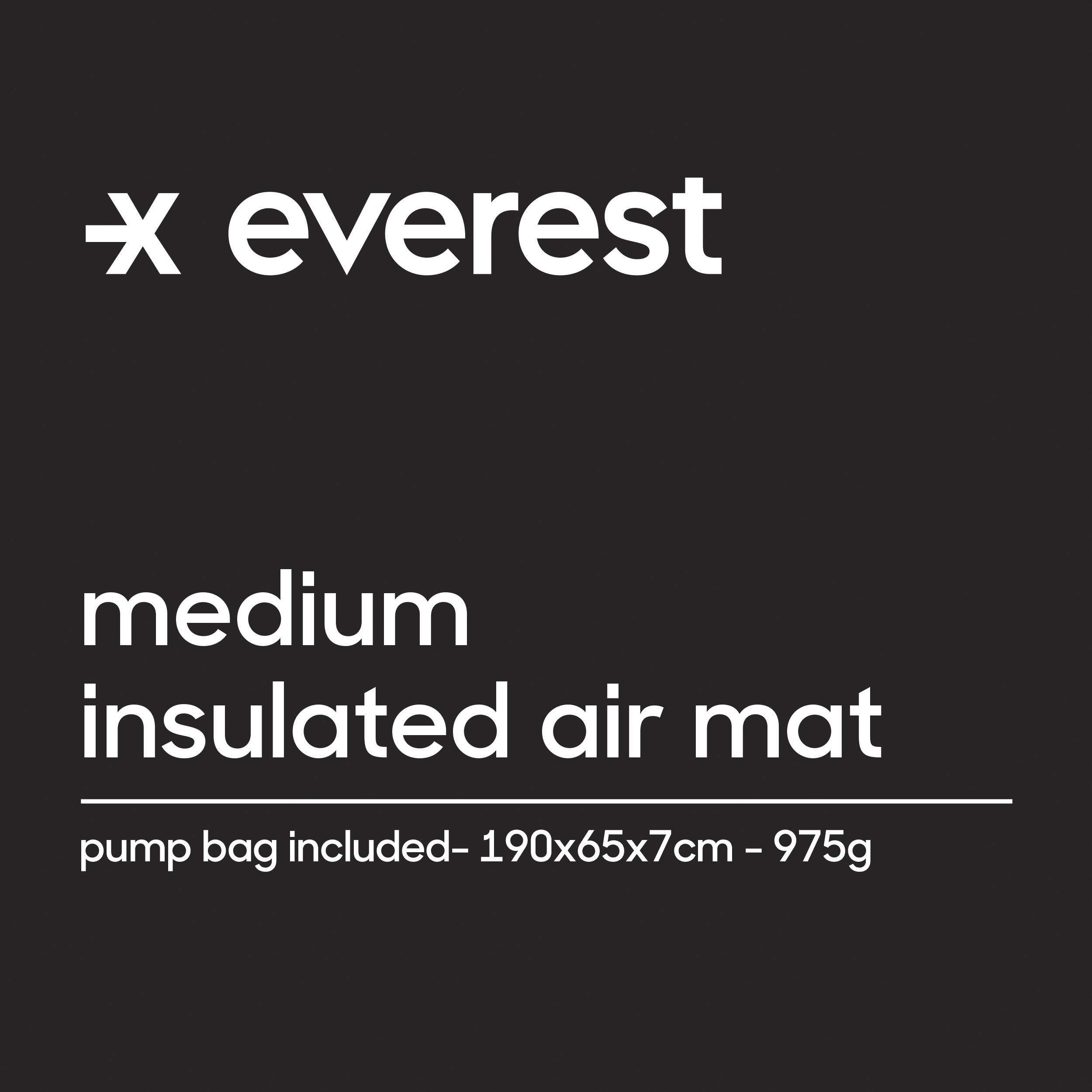 Isomatte mit Luftpolster Everest Rucksack