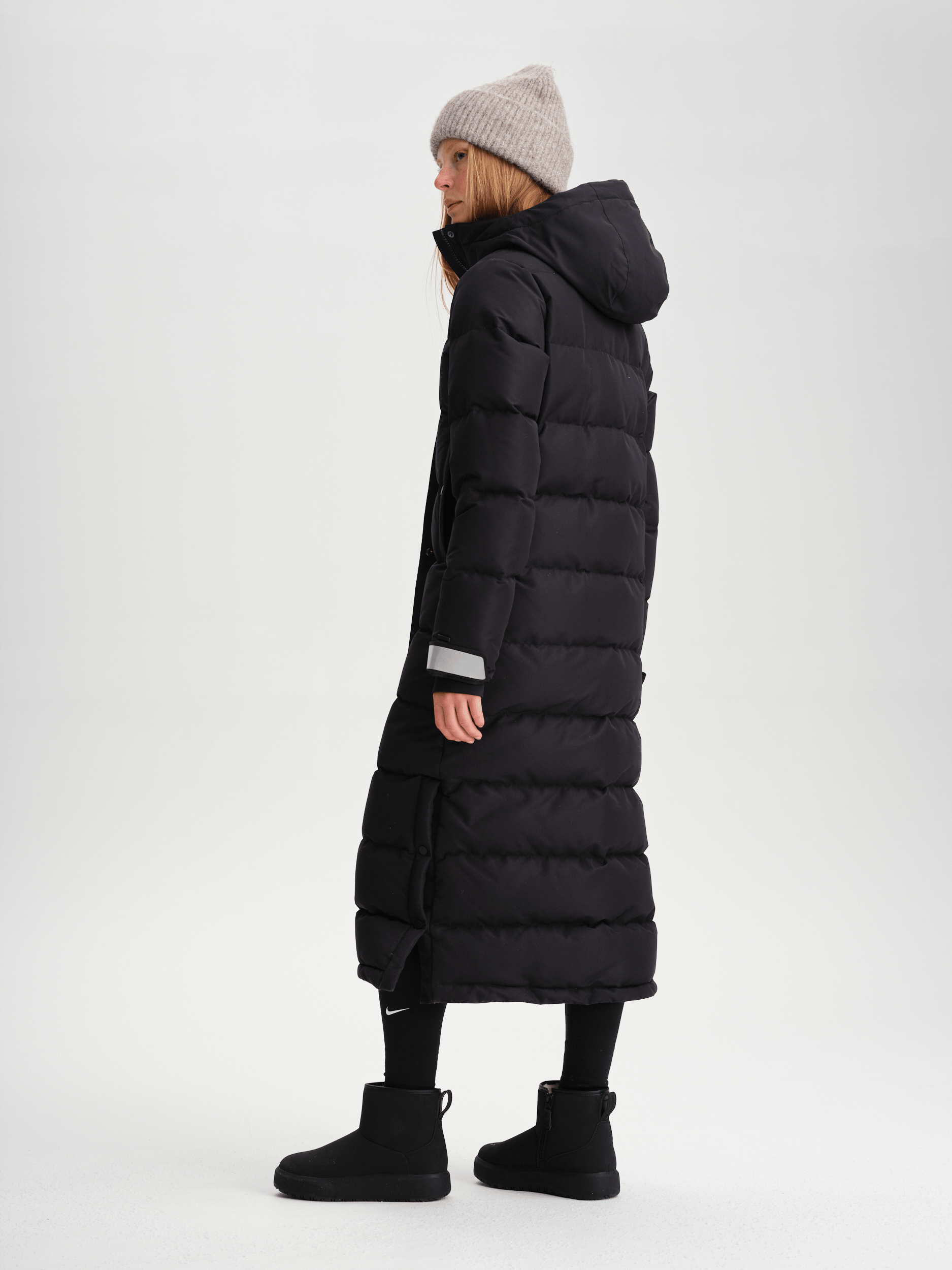 ULTRA LONG DOWN PARKA CZARNA Everest Pikowana Parka