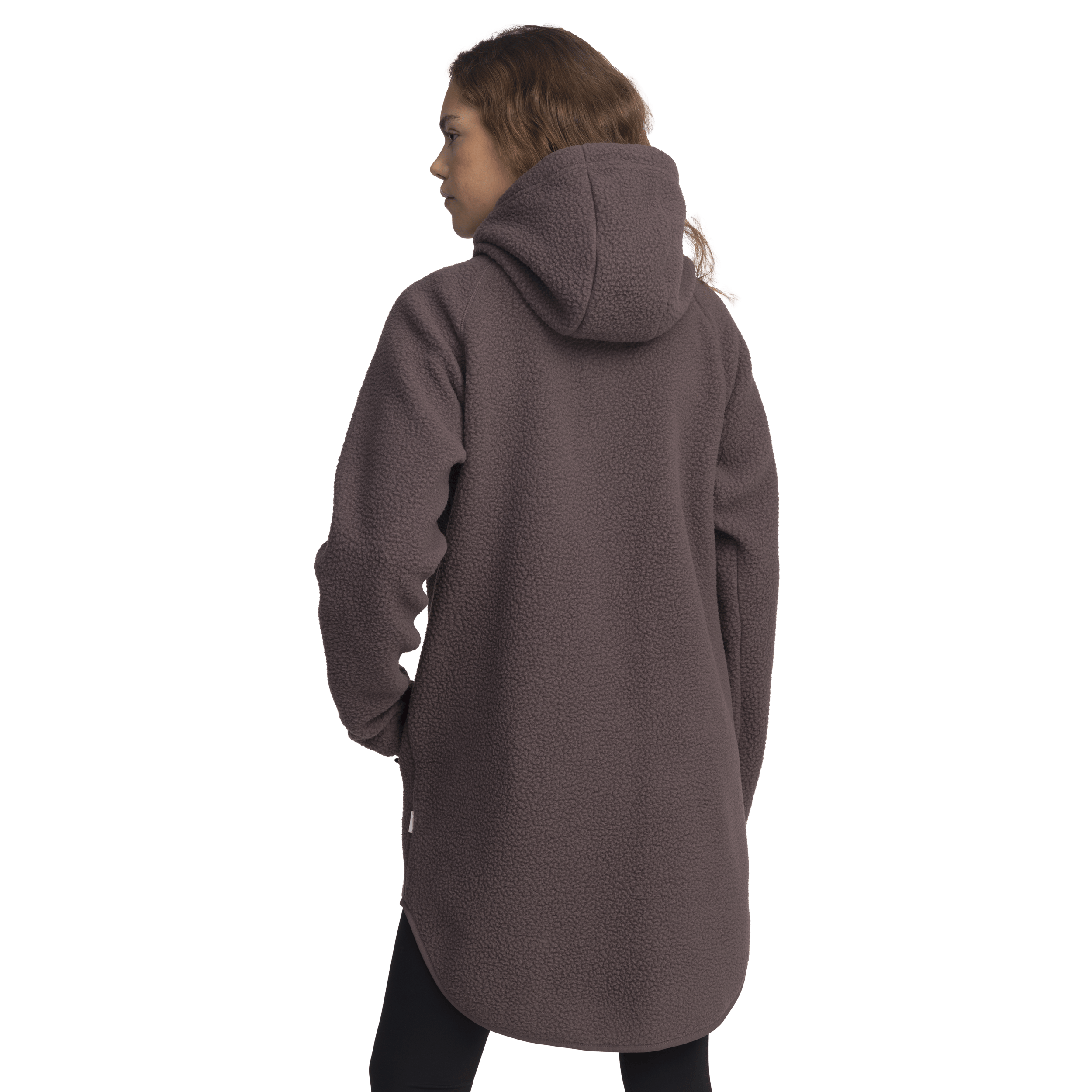 PILE LONG HOOD ASH PURPLE Everest Second Layer