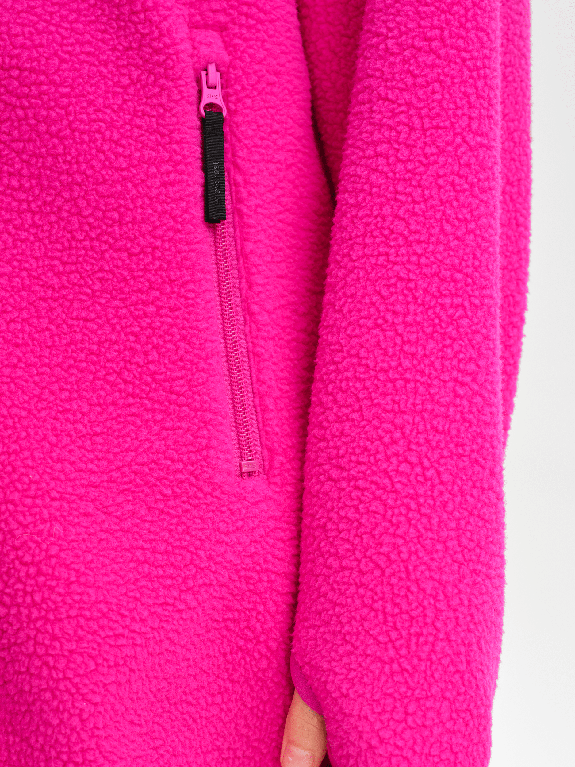 PILE LONG HOOD BRIGHT FUCHSIA Everest Second Layer
