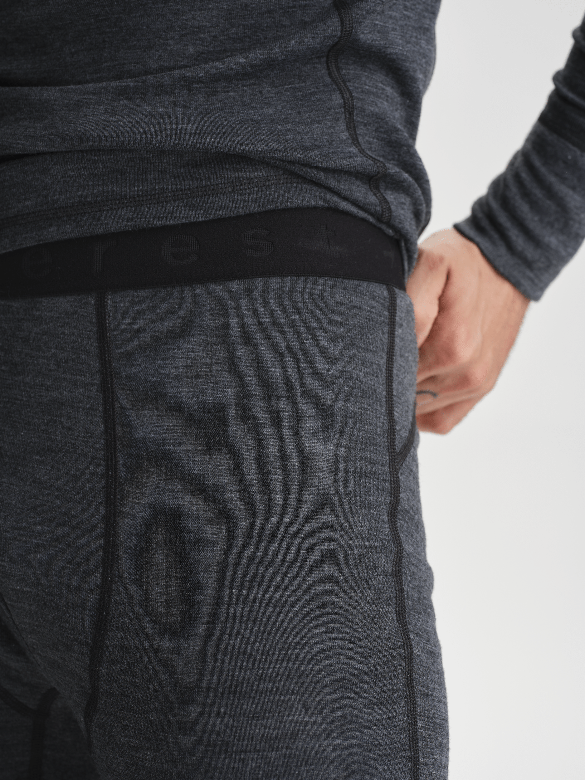 WOOL UW PNT 2  GREY MELANGE Everest First Layer Wool