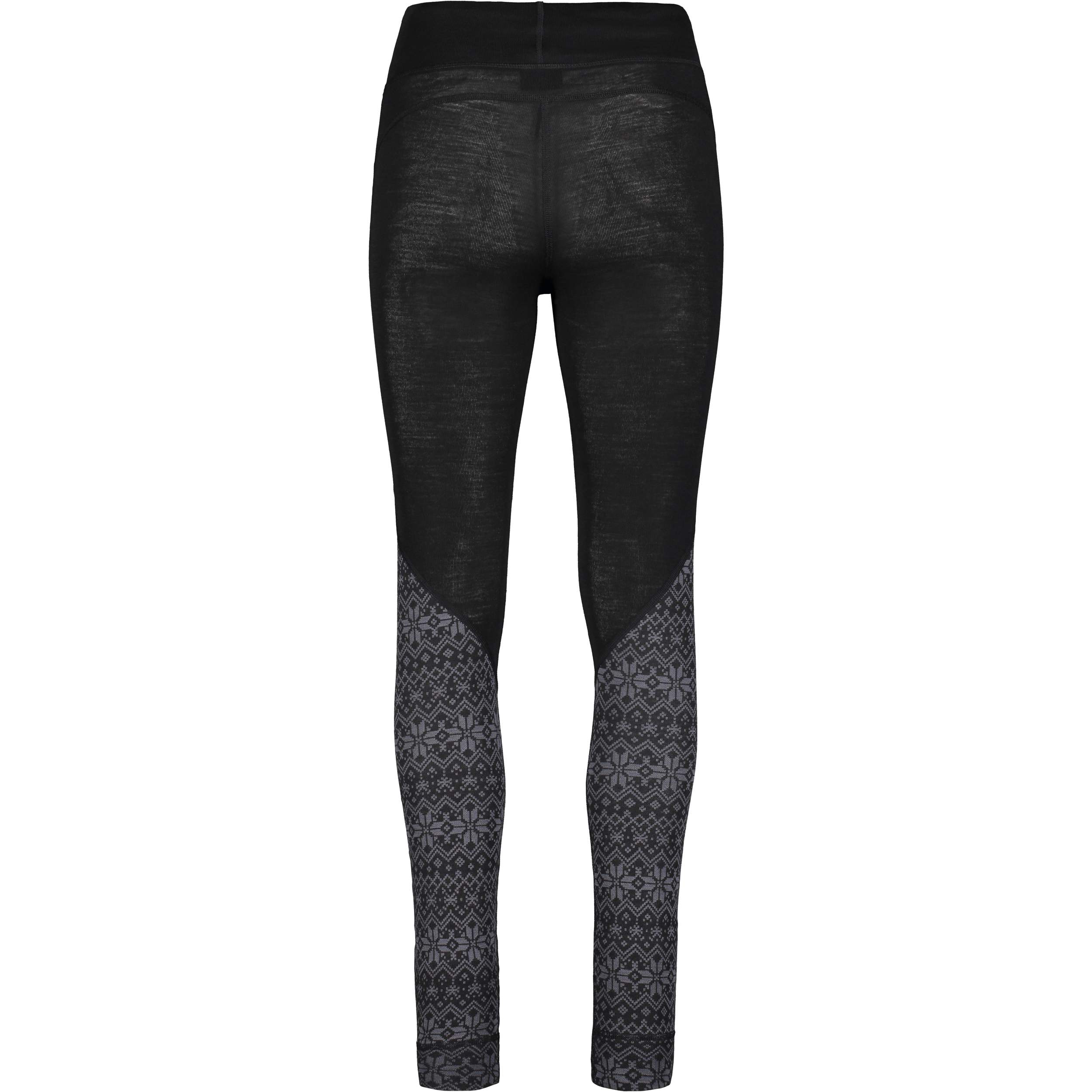 WOOL BASE LAYER PANT BLACK/GREY PATTERN WOMEN Everest Base Layer Wool