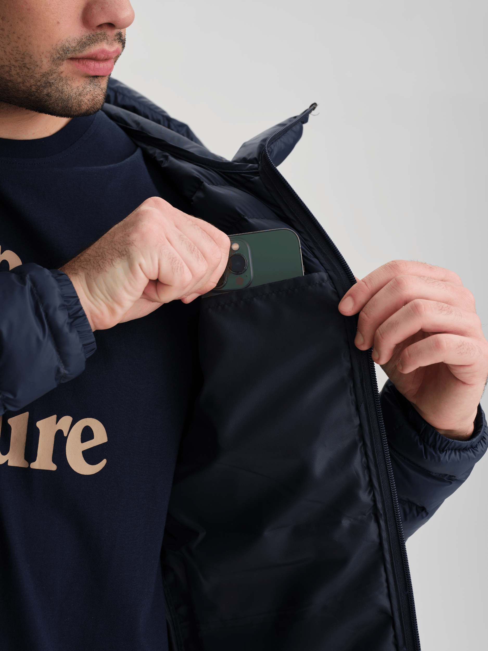 LINER HOOD JACKET NAVY MEN Everest Liner Jacket