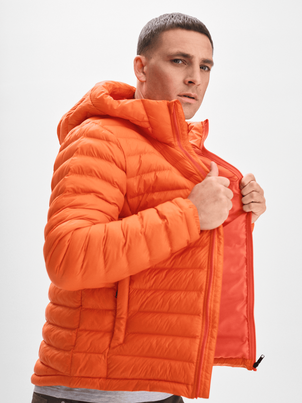 LINER HOOD JACKET ORANGE FLAME Everest Liner Jacket