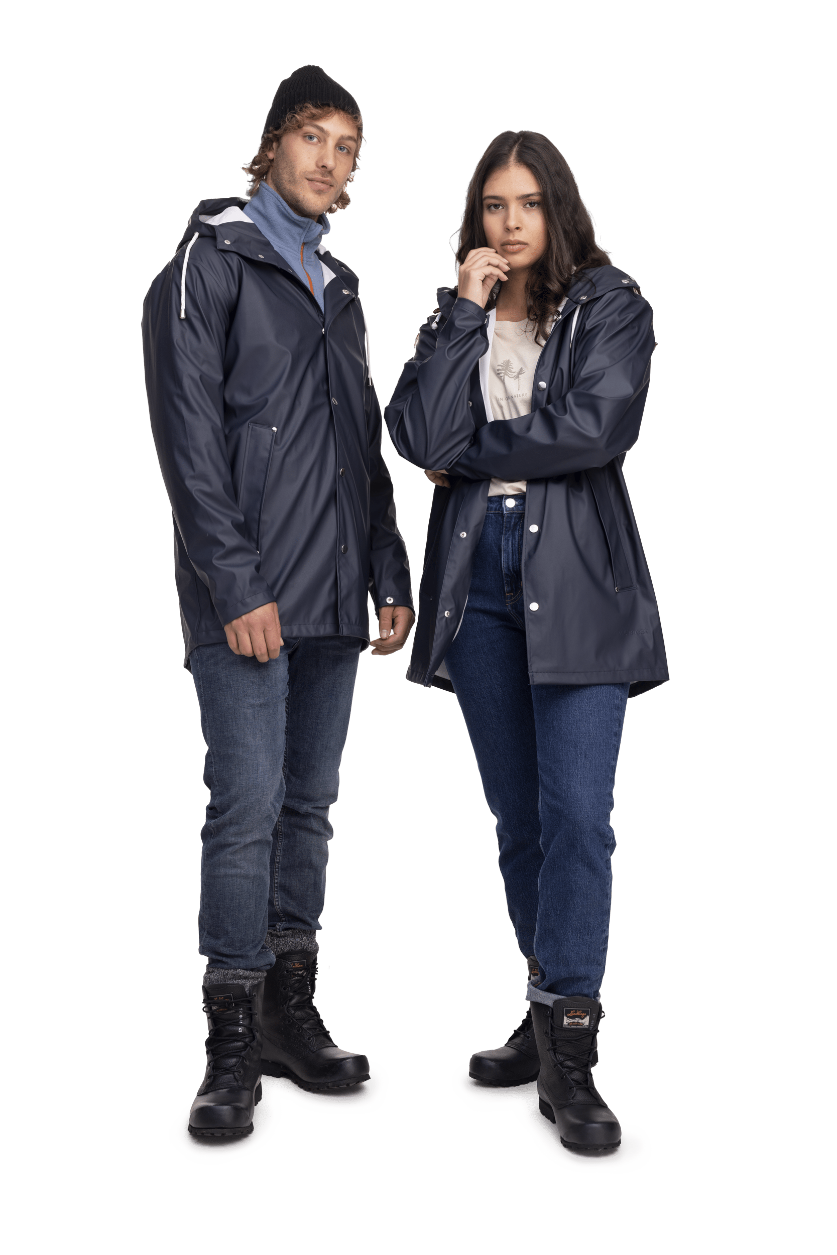 RAIN COAT NAVY Everest All Weather Coat