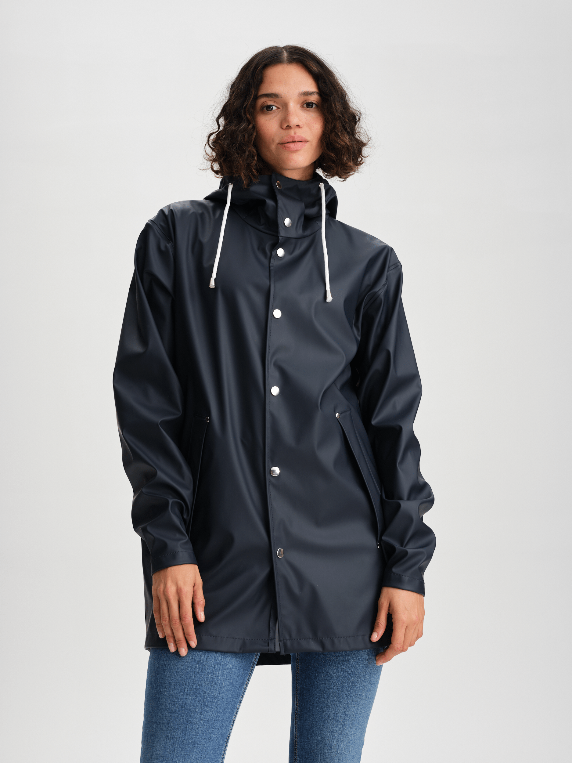 RAIN COAT NAVY Everest All Weather Coat
