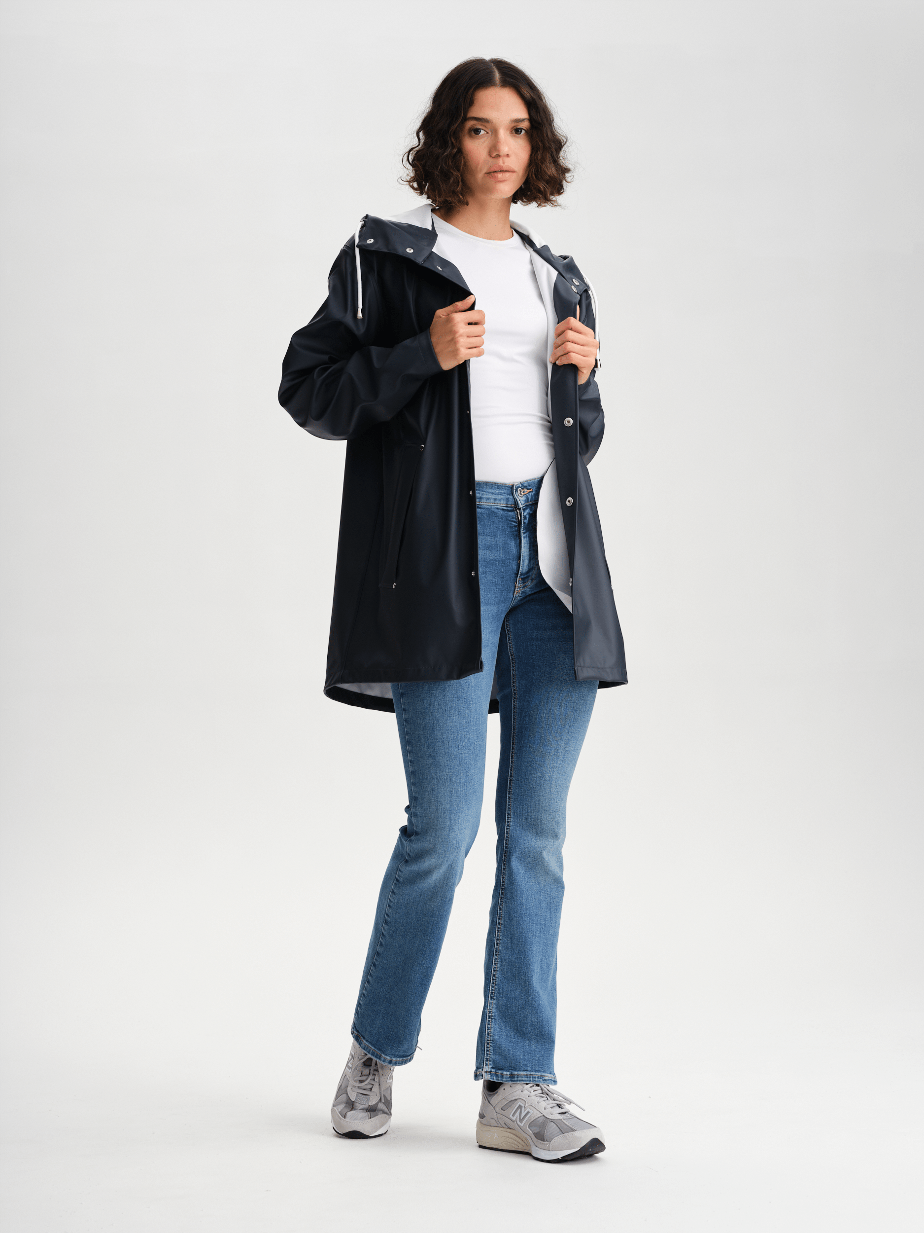 RAIN COAT NAVY Everest All Weather Coat